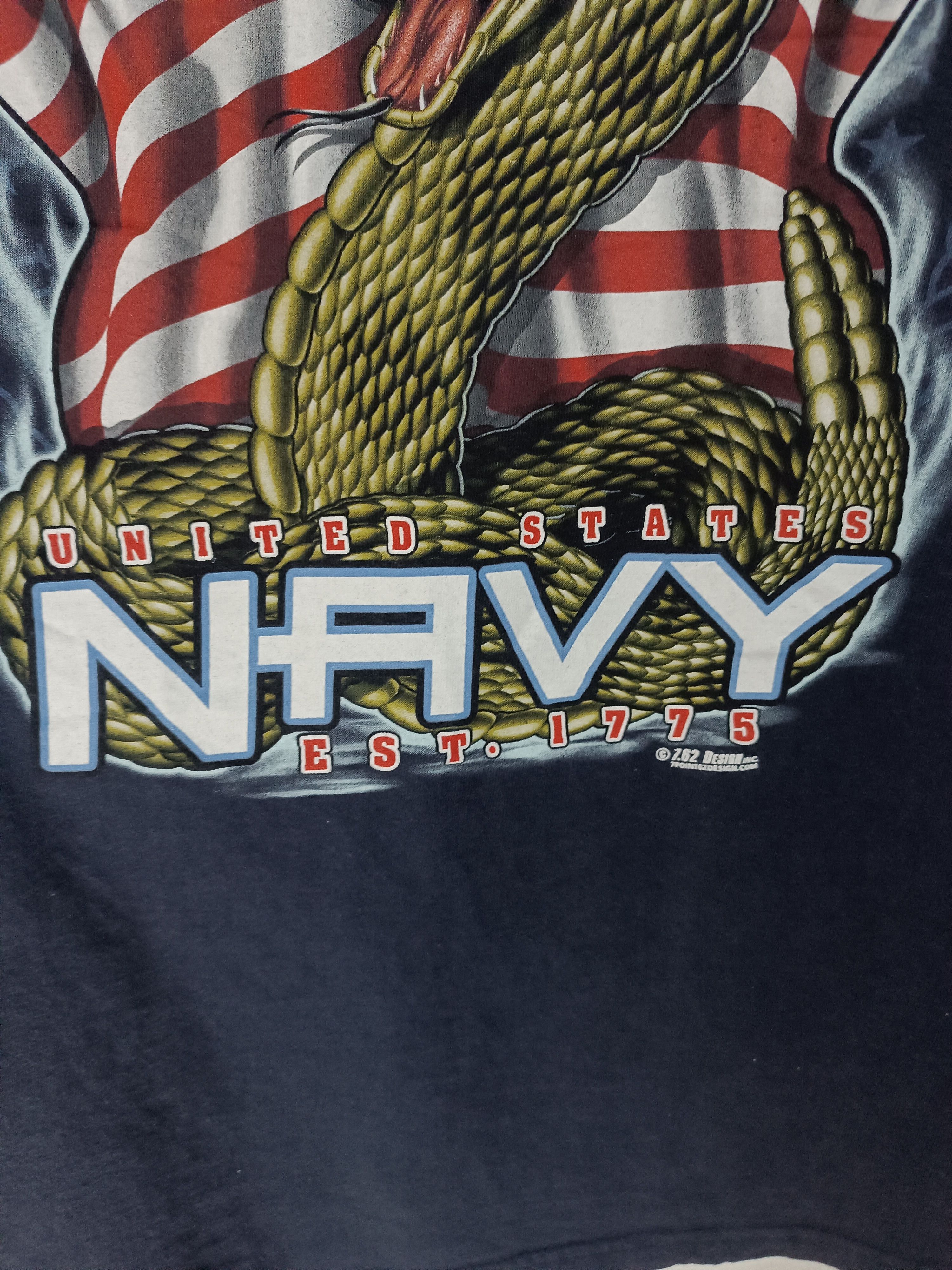Vintage VINTAGE NAVY DON'T TREAD ON ME MARINE CORP USA Size US M / EU 48-50 / 2 - 18 Thumbnail