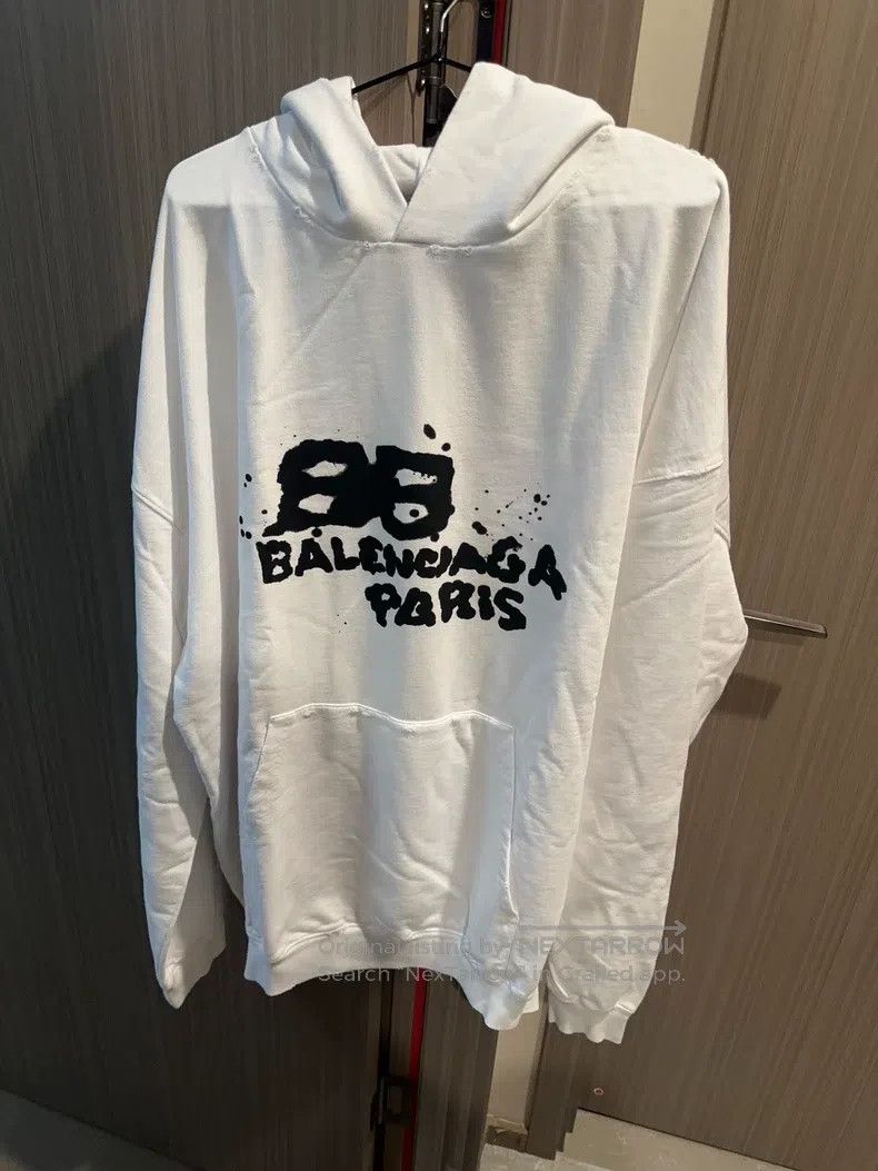 Other Balenciaga Letter Logo Printed Crew Neck Long Sleeve Sweat Size US S / EU 44-46 / 1 - 1 Thumbnail