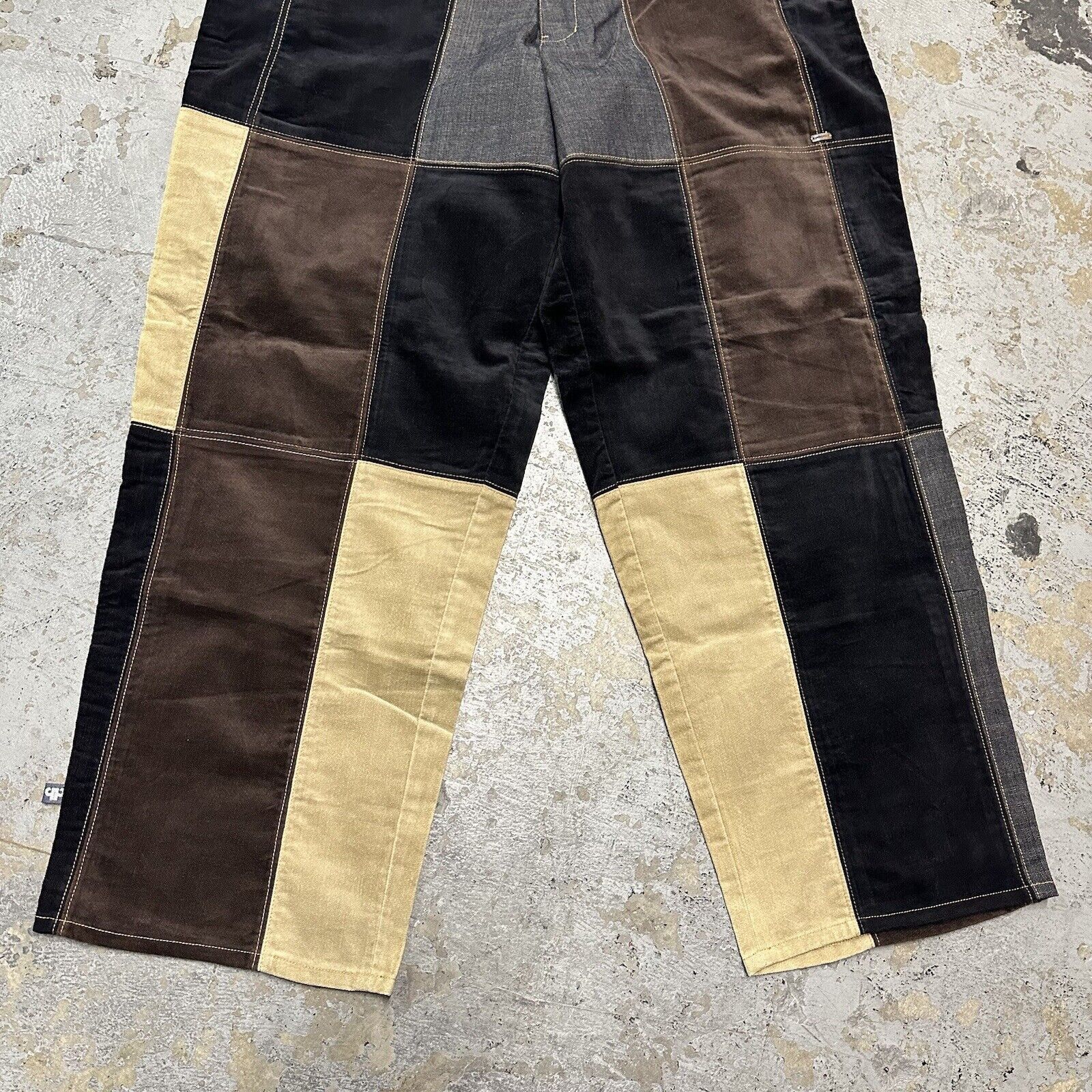 JNCO × Pelle Pelle × Southpole NWT Vintage Pelle Pelle Baggy Patchwork Pants 44x34 NEW Size US 44 / EU 60 - 3 Thumbnail