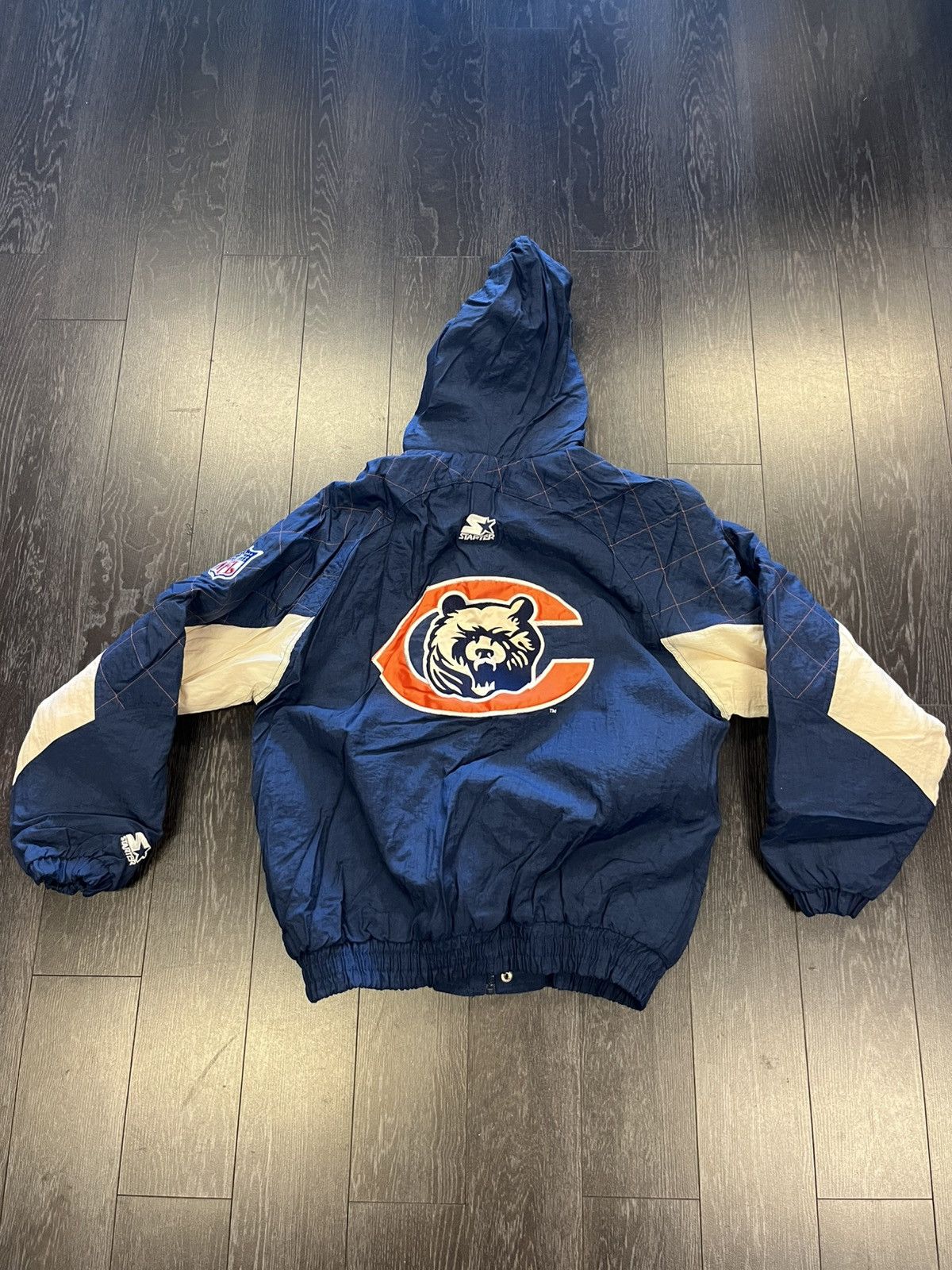 Starter Vintage Starter Chicago Bears Zipup Jacket Size US M / EU 48-50 / 2 - 2 Thumbnail