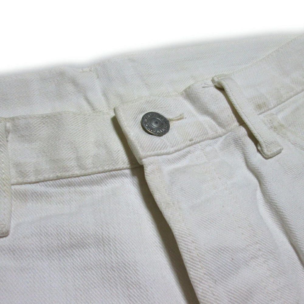 Yohji Yamamoto Yohji Yamamoto POUR HOMME White wide denim pants Size US 35 - 5 Thumbnail