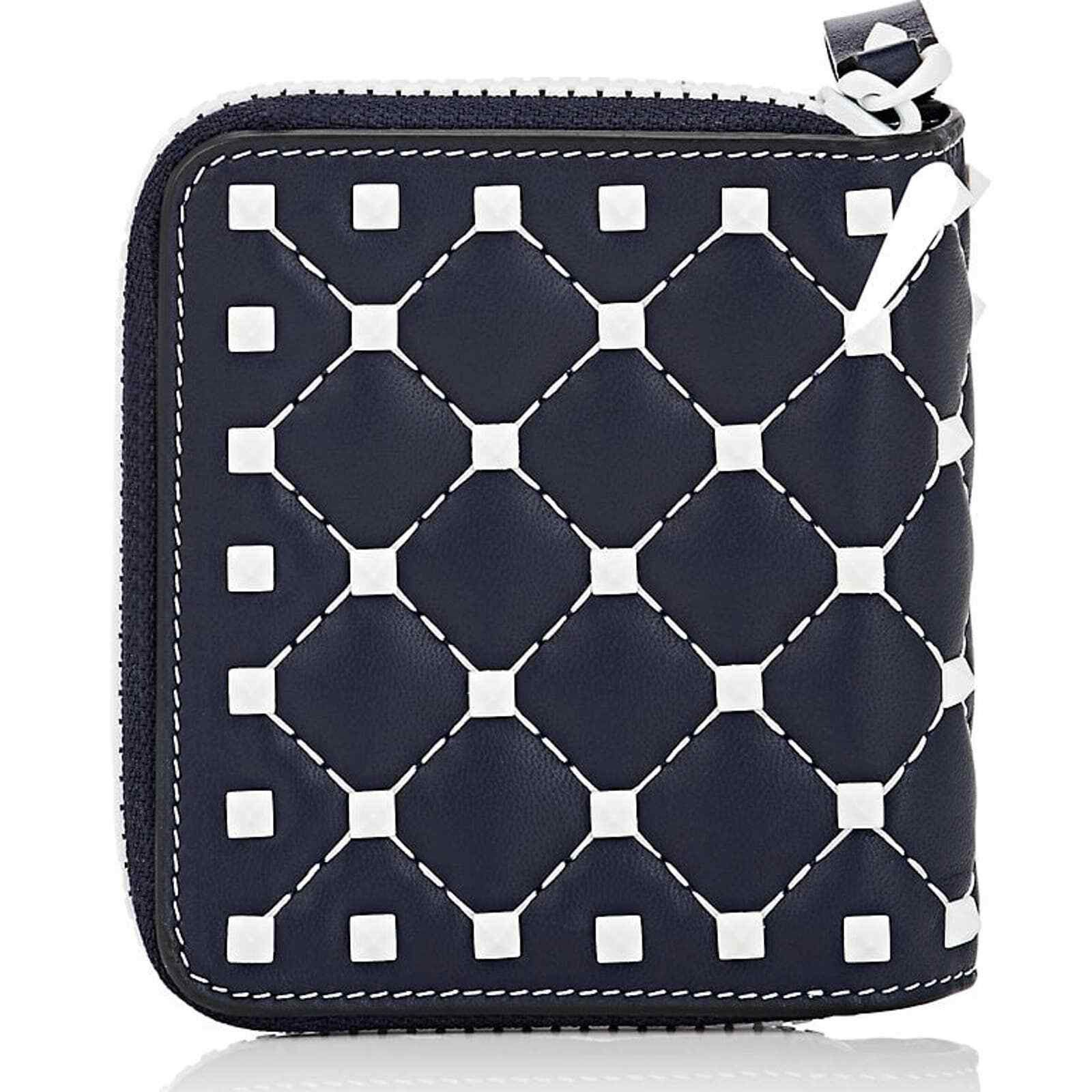 Valentino Valentino Spike Leather Small Zip French Compact Wallet Size ONE SIZE - 6 Thumbnail