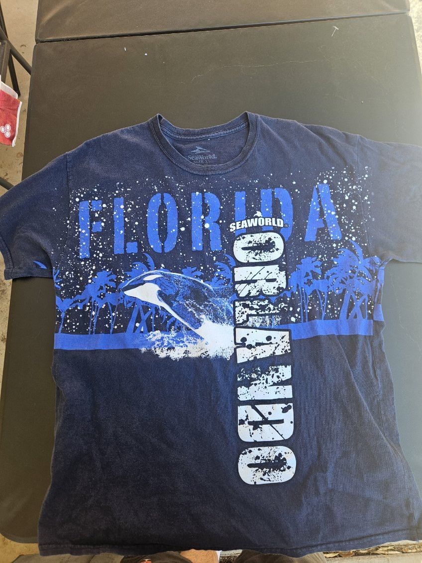Other SeaWorld Orlando Florida Orca AOP Tee Size US XL / EU 56 / 4 - 1 Thumbnail