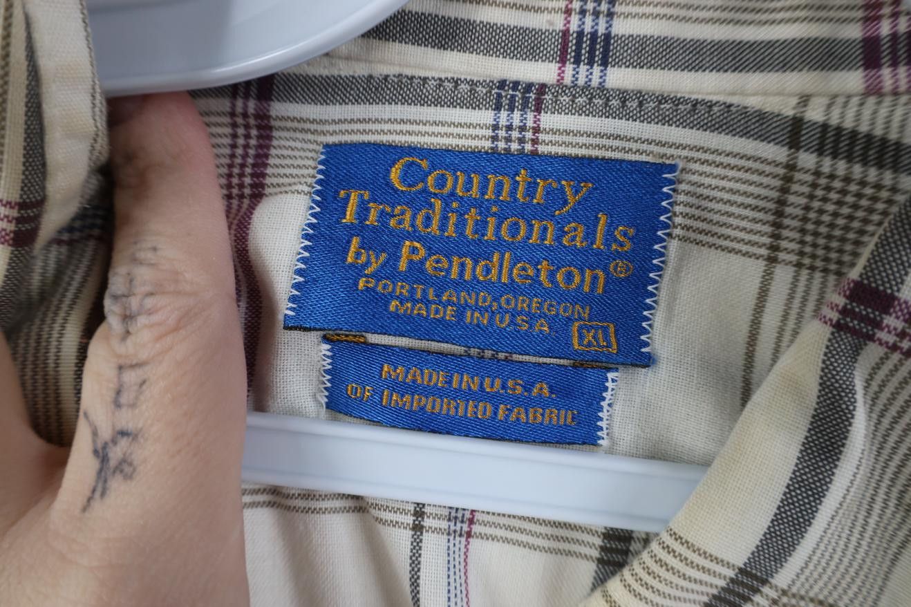 Pendleton Vintage 90s Pendleton Country Short Sleeve Button Down Shirt Size US XL / EU 56 / 4 - 7 Thumbnail