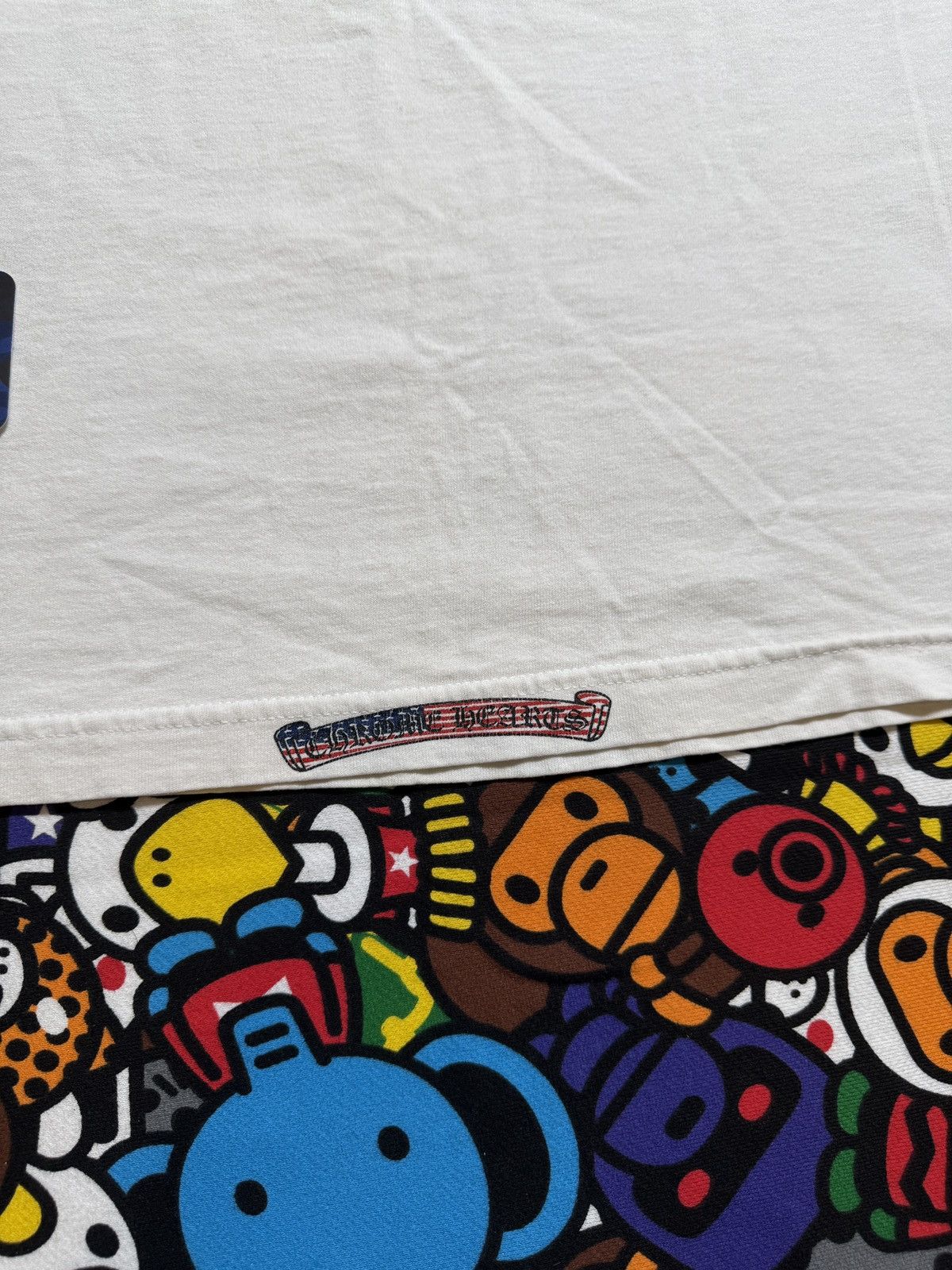 Chrome Hearts Chrome Hearts Vintage White USA Scroll Logo Long Sleeve Tee Size US L / EU 52-54 / 3 - 9 Thumbnail