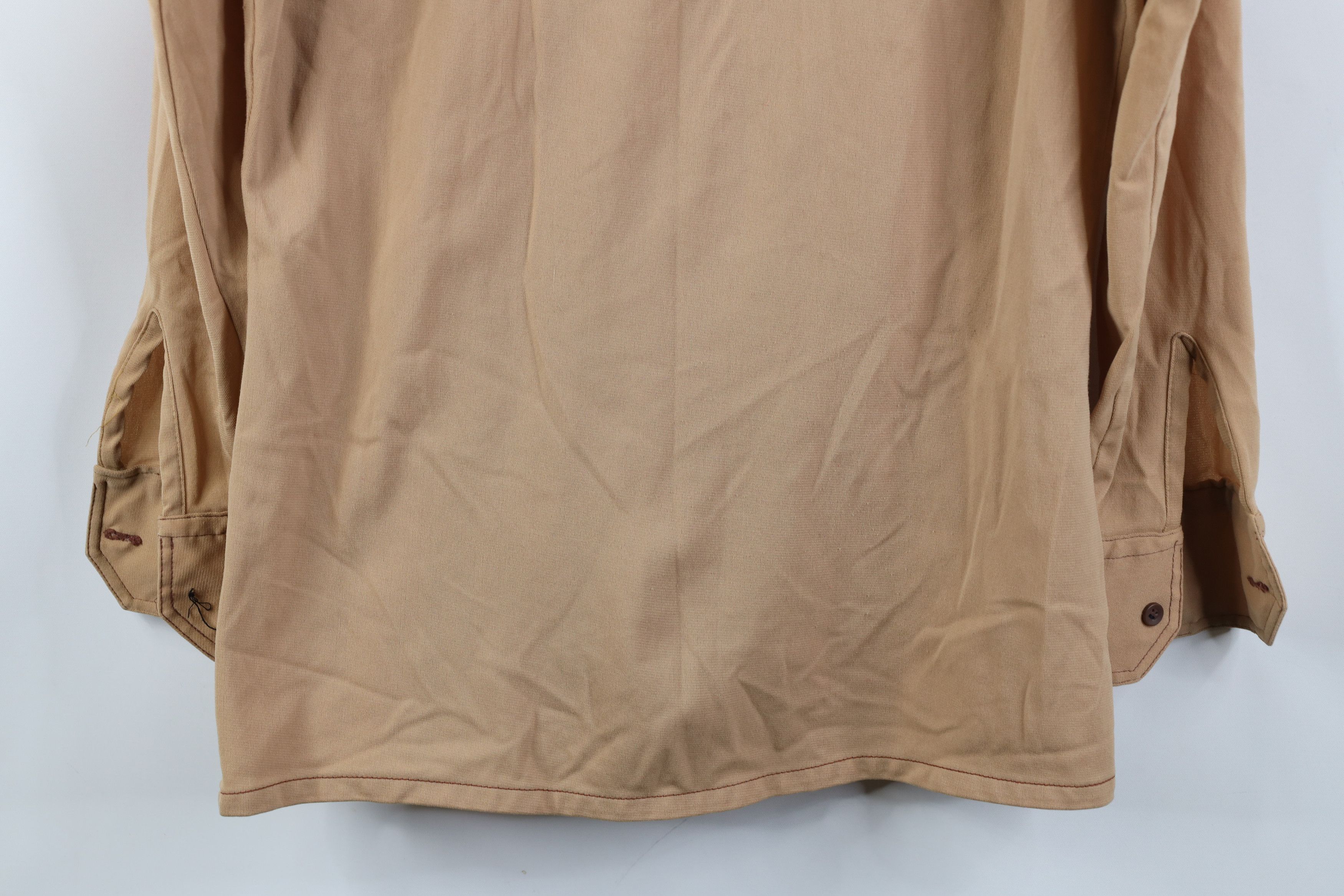 Vintage Vintage 60s 70s Streetwear Dagger Collar Knit Button Shirt Size US S / EU 44-46 / 1 - 14 Thumbnail