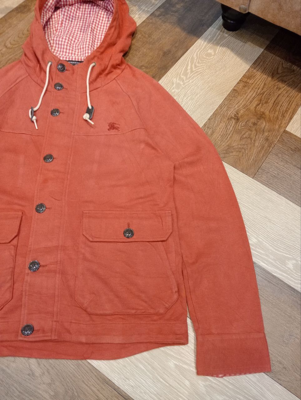 Burberry BURBERRY BLACK LABEL HOODED JACKET - SIZE 2 BRICK ORANGE Size US M / EU 48-50 / 2 - 3 Thumbnail
