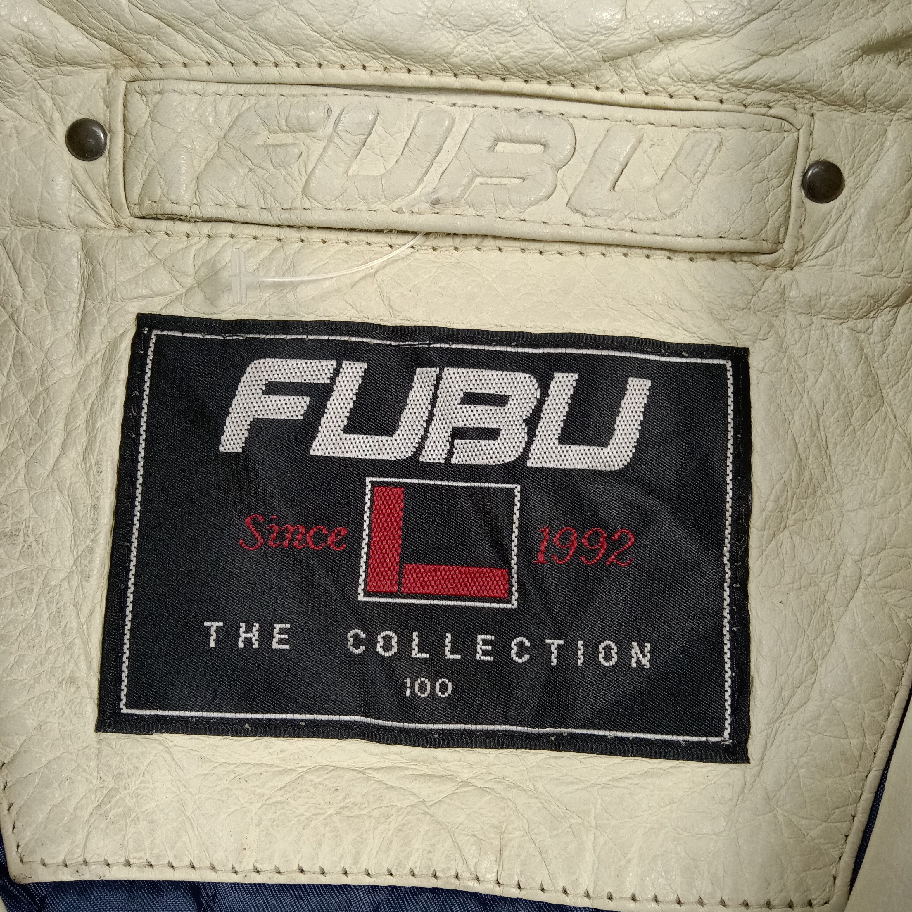 Fubu FUBU Full Leather Varsity Jacket 90's Hip Hop C286N4 Size US L / EU 52-54 / 3 - 4 Thumbnail