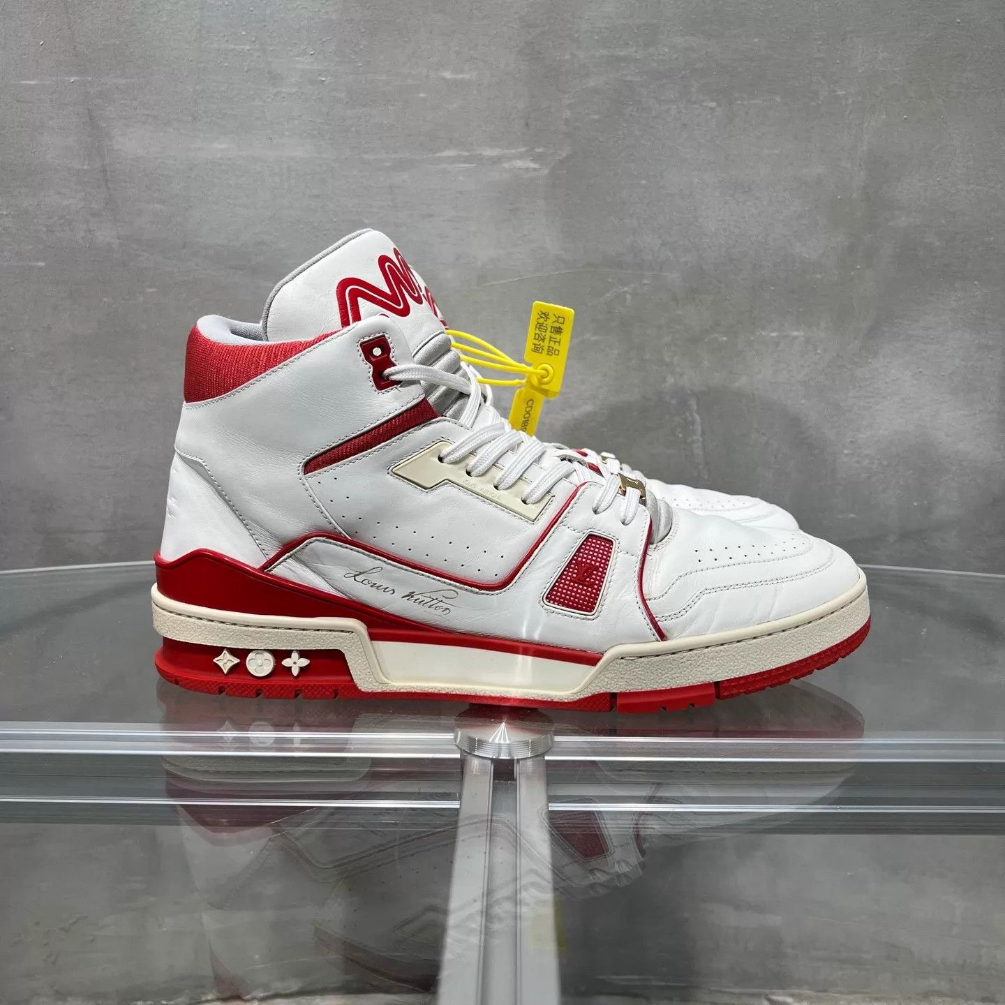 Louis Vuitton LV Trainer City Excl White/Red UK9.5 43.5 Size US 10.5 / EU 43-44 - 4 Thumbnail