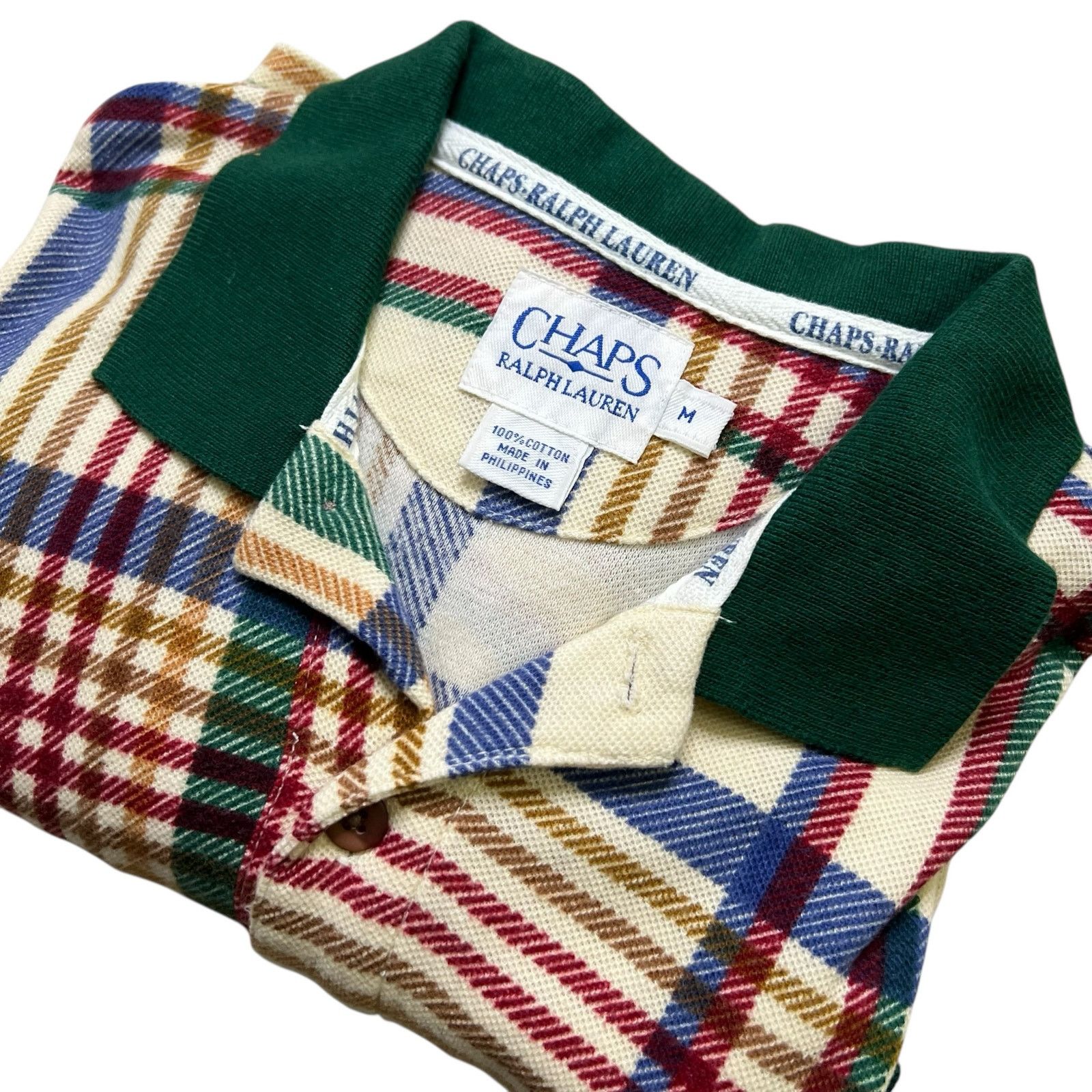 Polo Ralph Lauren Vintage Chaps Ralph Lauren Polo Shirt Men’s M Plaid Y2K Size US M / EU 48-50 / 2 - 9 Thumbnail
