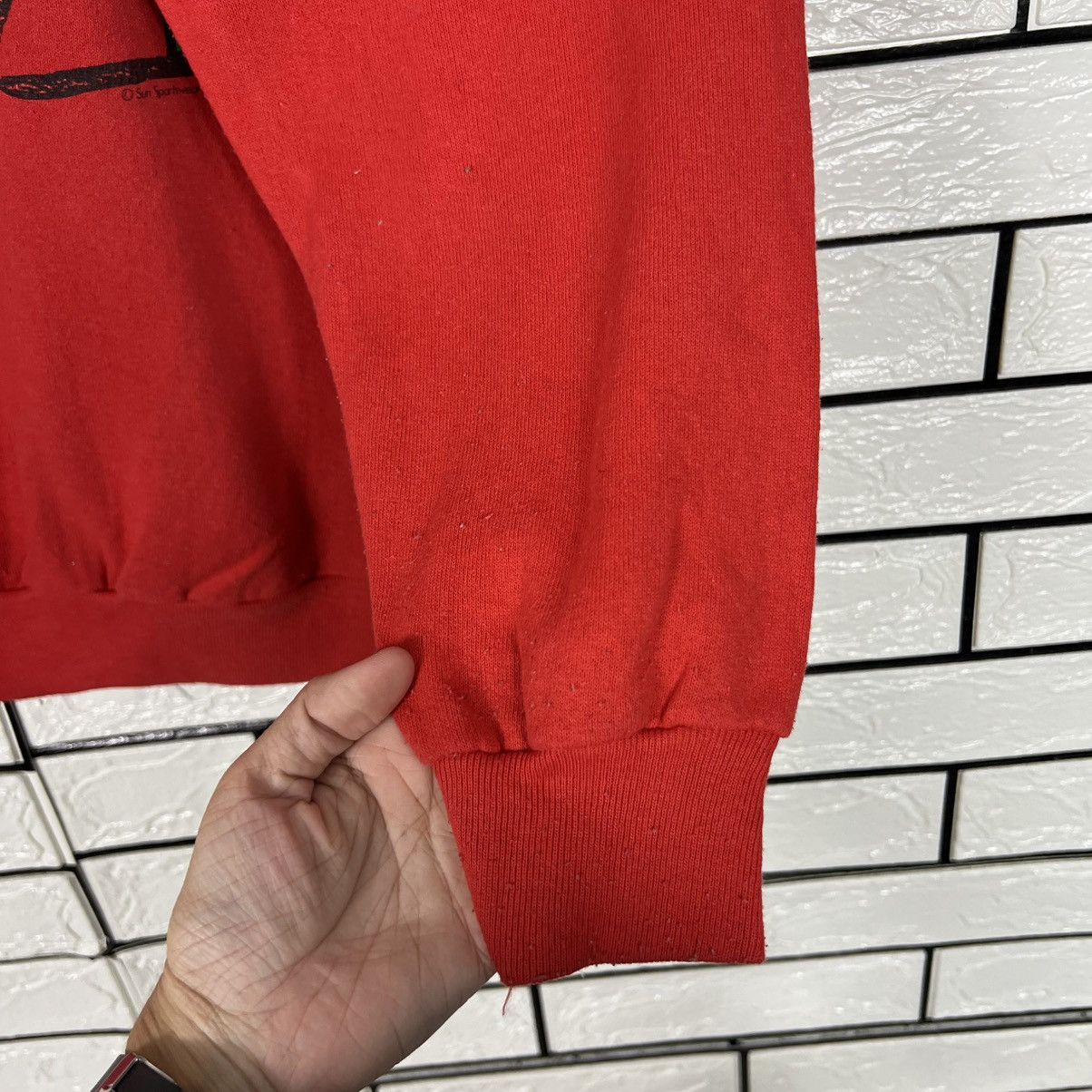 Vintage 80s MISTLETOE MANIAC Big Logo Crewneck Sweatshirt #4003-C182 Size US L / EU 52-54 / 3 - 9 Thumbnail