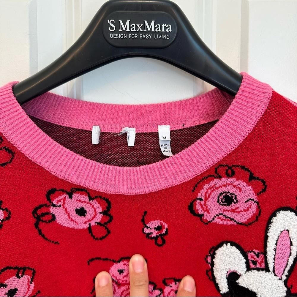 Designer Marella by Max Mara Label-cut Jacquard Sweater with Patch M Size M / US 6-8 / IT 42-44 - 7 Thumbnail