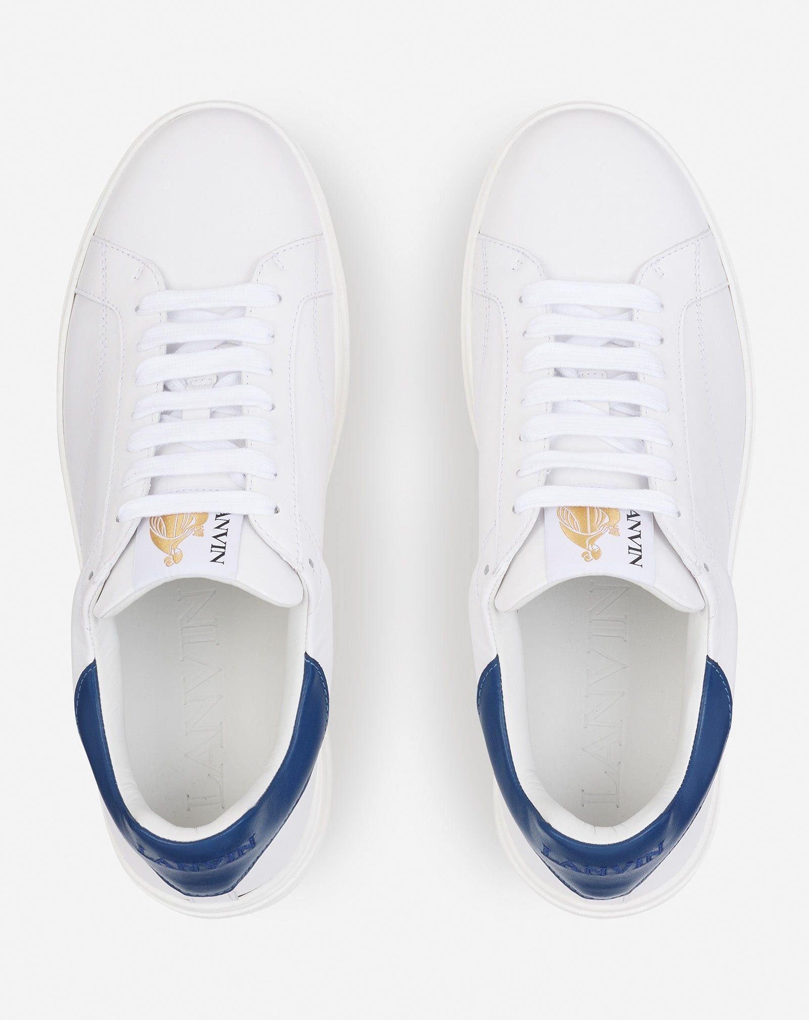 Lanvin o1w1db10225 Low-Top Sneakers in White/Blue Size US 10 / EU 43 - 3 Thumbnail