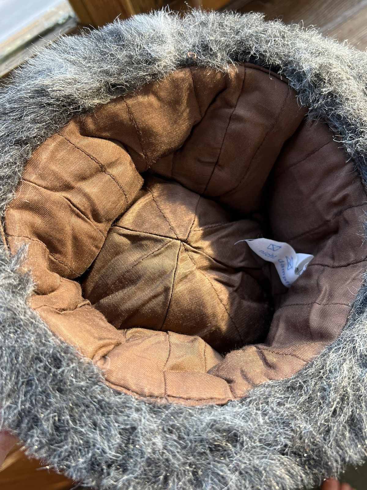 Hat Club Y2K Faux Fur Ushanka Vintage Fuzzy Trapper Hat Huge Size ONE SIZE - 12 Thumbnail