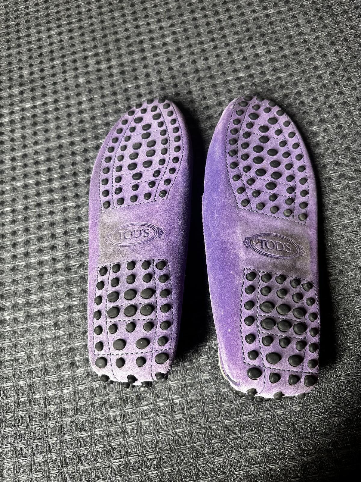 Tod's Tod's Purple Suede Moccasin Loafers Size US 8 / IT 38 - 4 Thumbnail