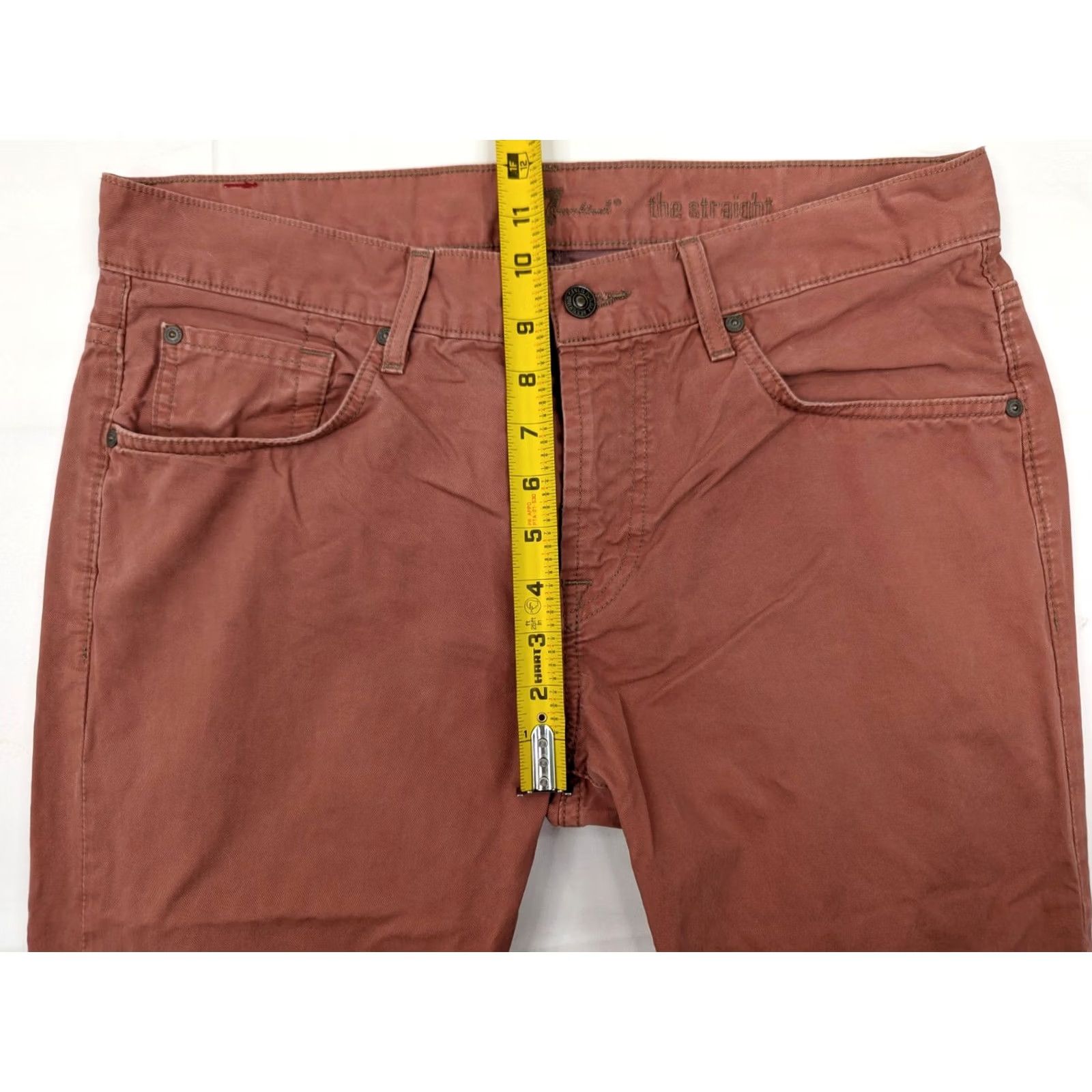 7 For All Mankind 7 For All Mankind Jeans Straight Pink 34 Men Regular Denim Cotton Polyester Spandex 5-Pocket Logo Button Zip Casual Size US 34 / EU 50 - 4 Thumbnail