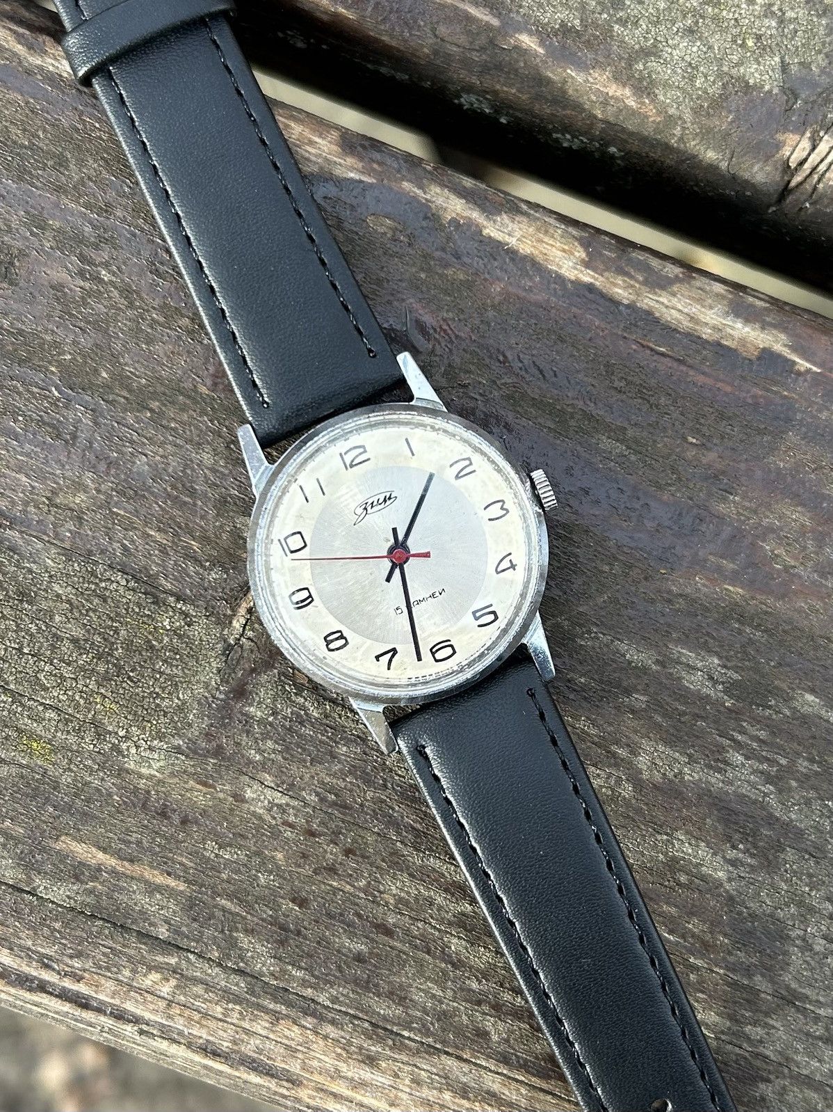 Vintage Vintage Watch Zim Soviet USSR Mechanical Authentic 1980s Size ONE SIZE - 14 Thumbnail