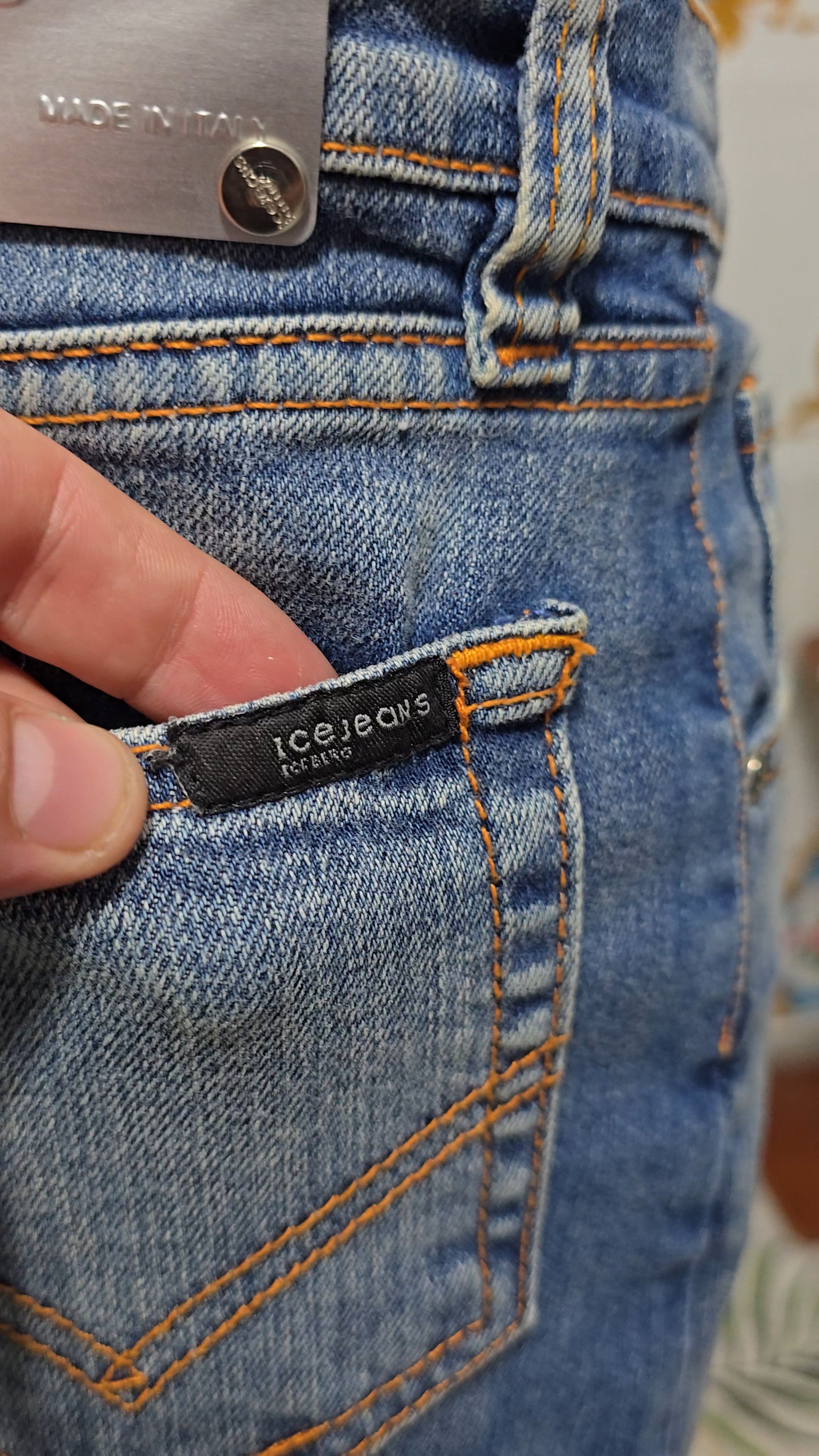Iceberg ICEBERG, denim mini skirt VINTAGE, RARE , FITS medium Size 30" / US 8 / IT 44 - 11 Thumbnail