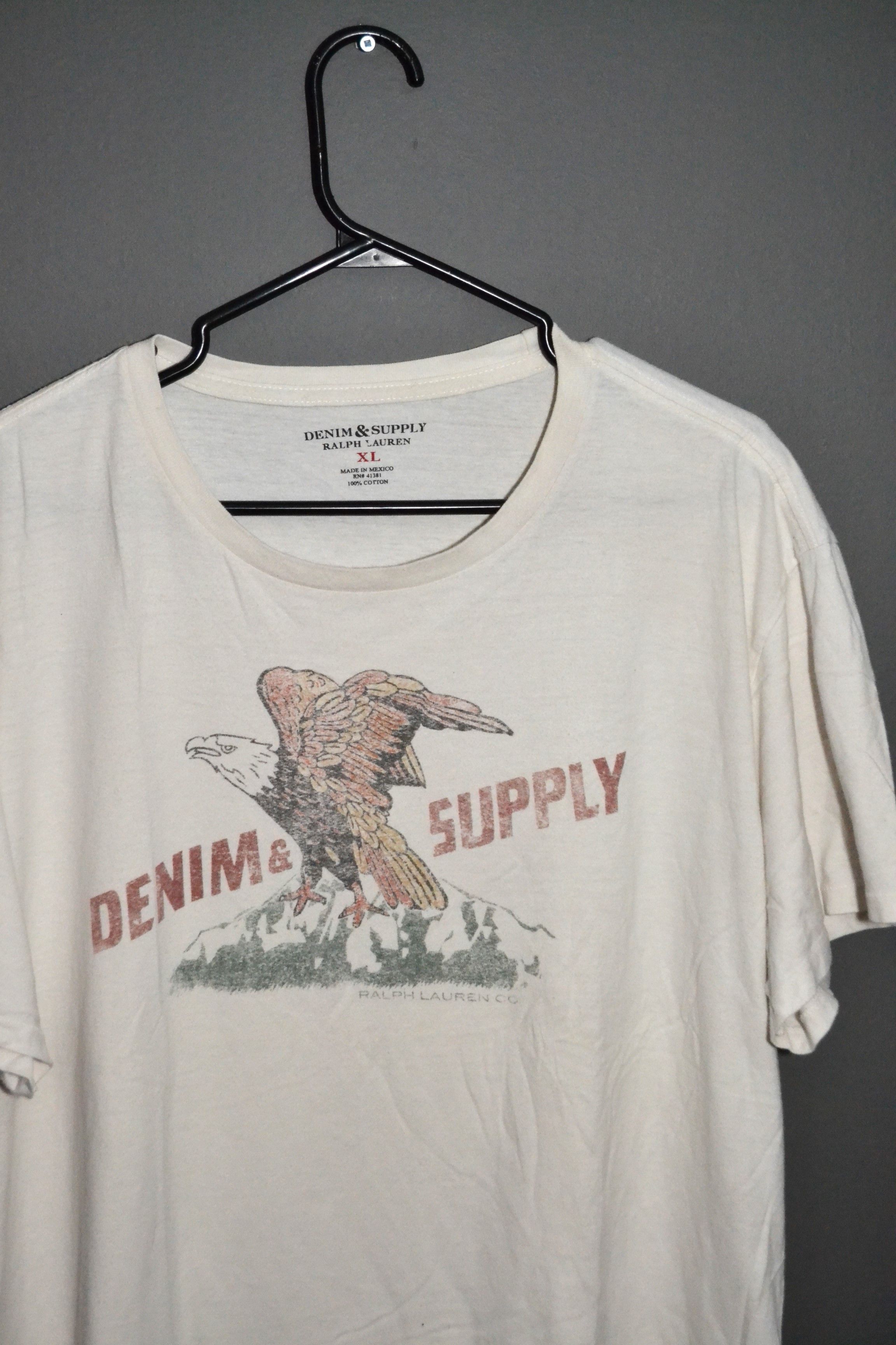 Denim & Supply Ralph Lauren × Ralph Lauren Ralph Lauren Denim And Supply RRL Eagle T shirt XL Size US XL / EU 56 / 4 - 1 Thumbnail