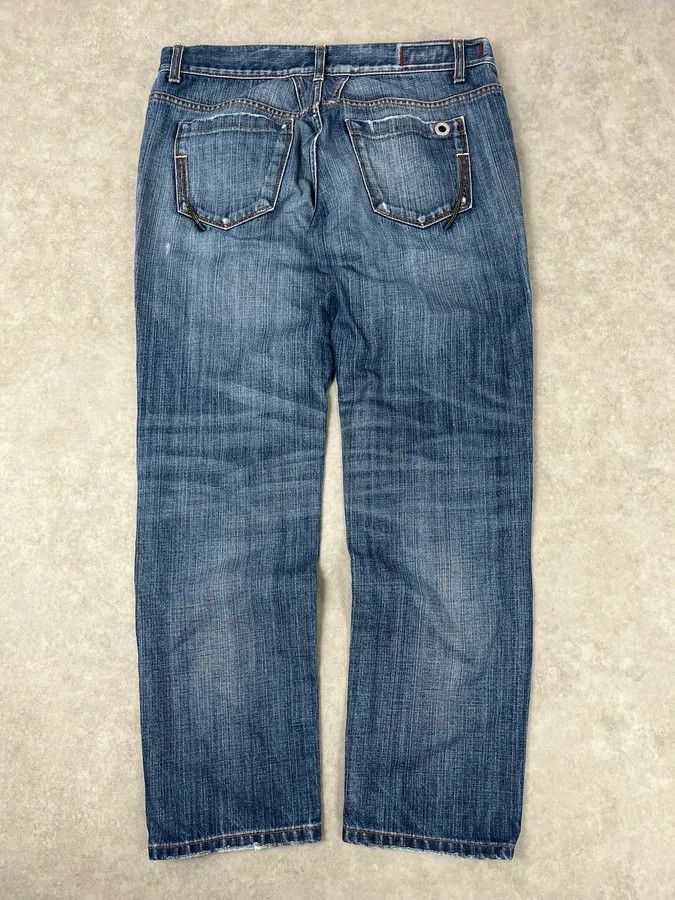 Marithe + Francois Girbaud 2000s Marithé + François Girbaud Blue Cozy Denim Jeans Size US 32 / EU 48 - 7 Thumbnail
