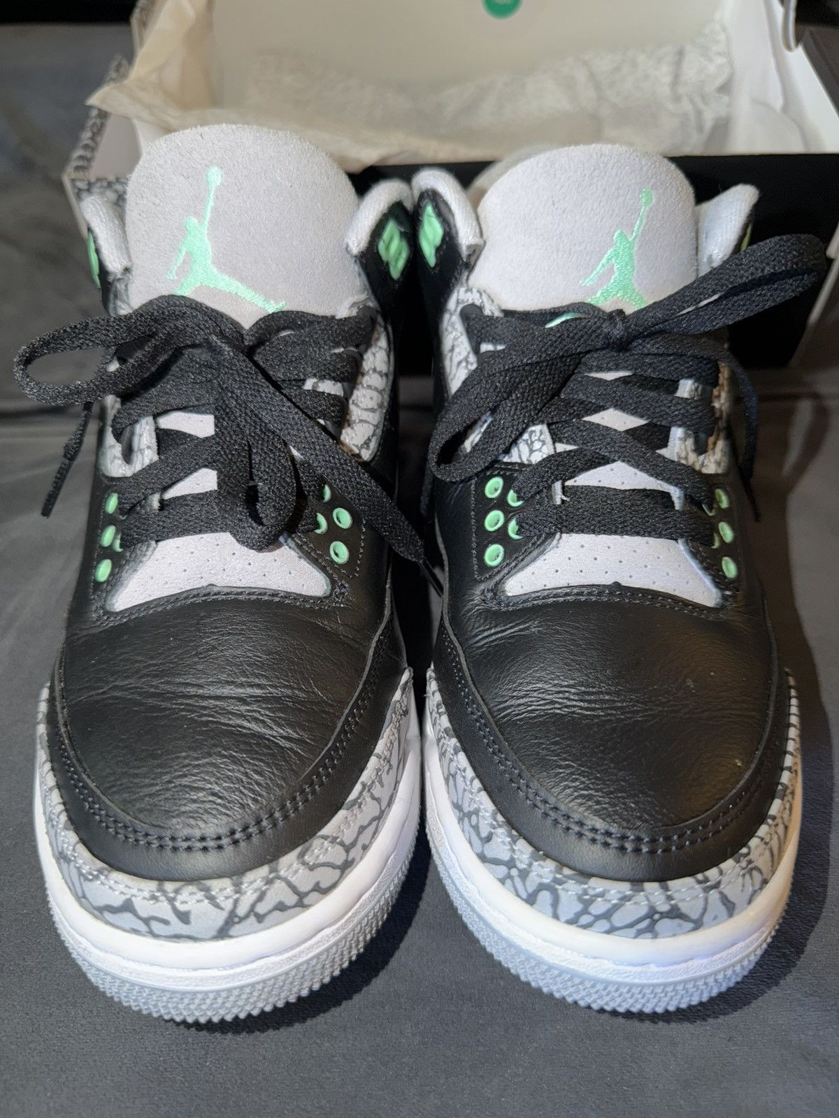 Jordan Brand Jordan 3 Retro ‘Green Glow’ Size 8M Size US 8 / EU 41 - 3 Thumbnail
