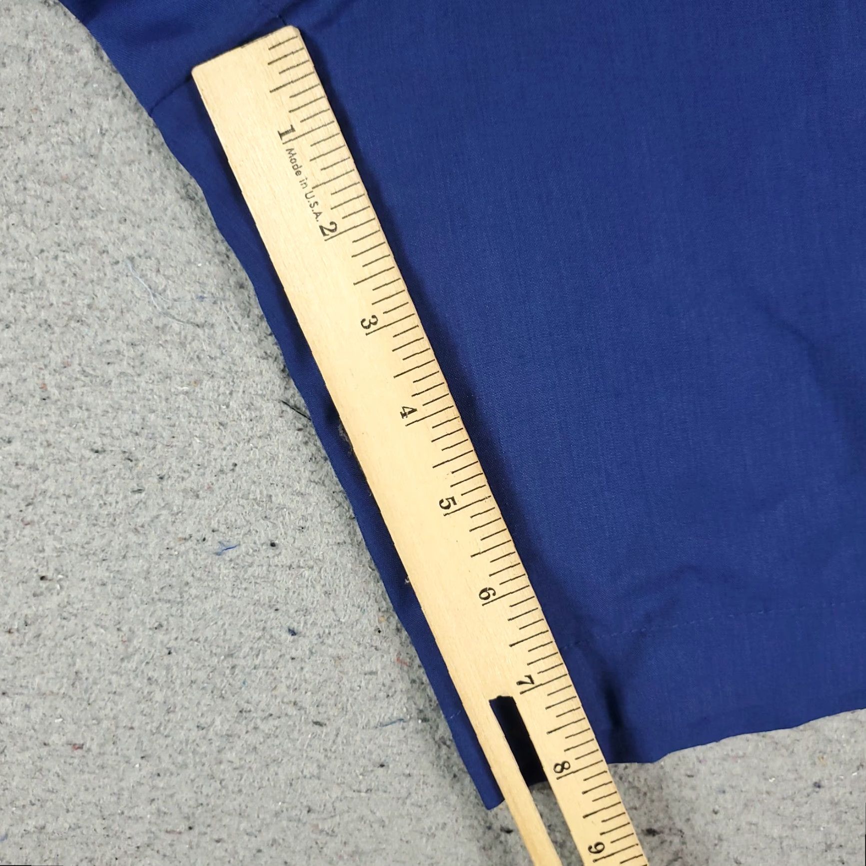 Vintage Donald Ross Mens Shorts 40 Blue Polyester Flat Front Chino Casual Flat-Front Solid Front Zip Pocket Regular 40 Mens Clothing Blues Size US 40 / EU 56 - 6 Thumbnail