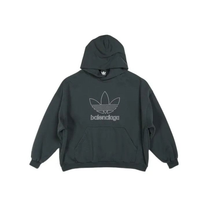 Balenciaga Balenciaga x adidas Originals Logo Hooded Sweatshirt Size US L / EU 52-54 / 3 - 1 Thumbnail