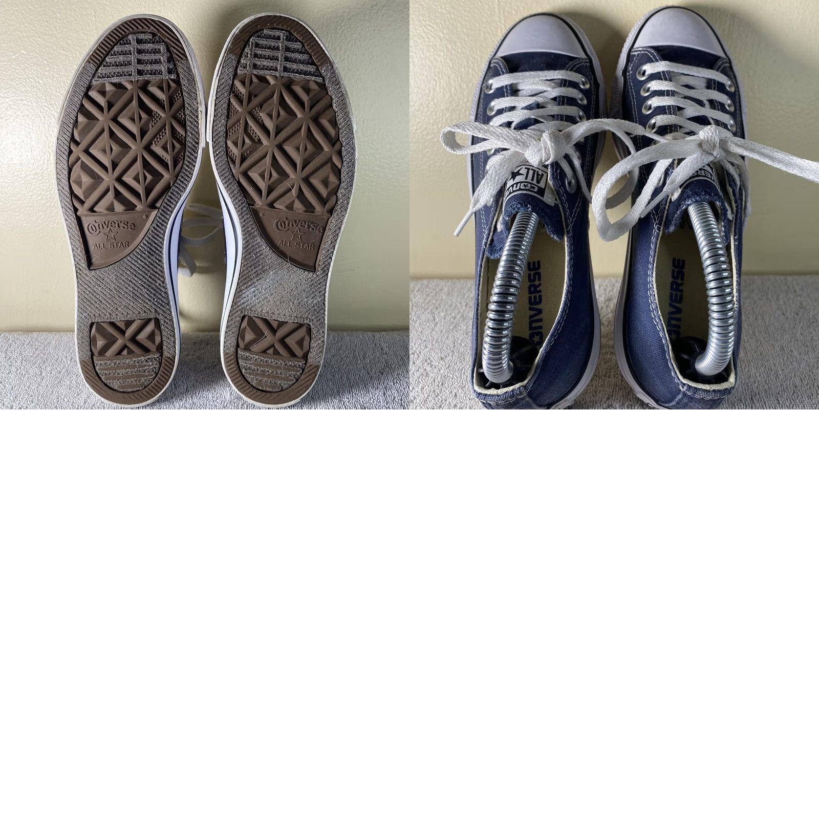 Converse Converse Allstar Low Blue Wm 7 Mens 5 Shoes Sneaker Unisex Adults White 7 Athletic Low Top Smart Casual Size US 7 / EU 40 - 8 Thumbnail