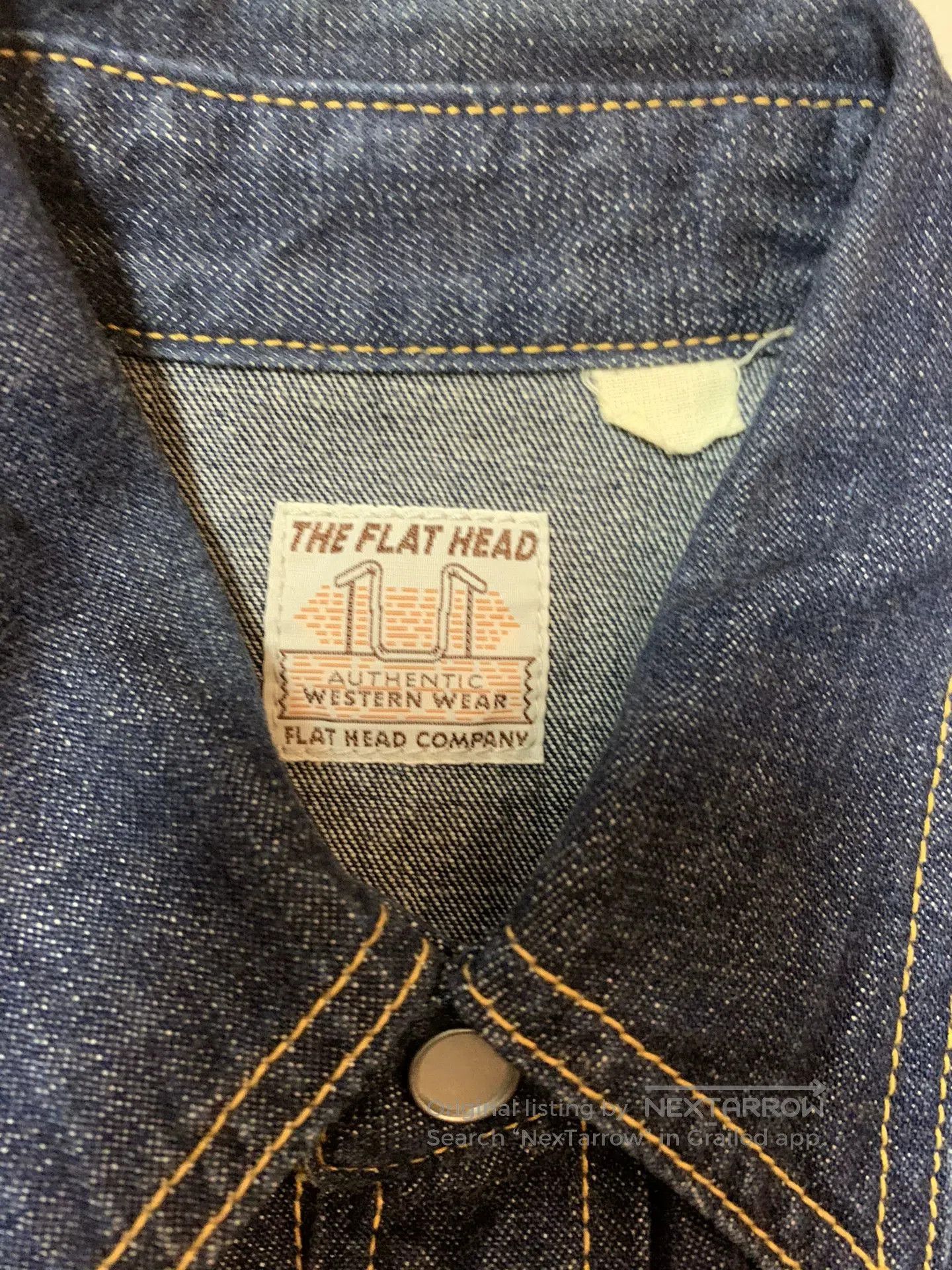 The Flat Head The Flat Head Denim Western Shirt. Size US M / EU 48-50 / 2 - 5 Thumbnail