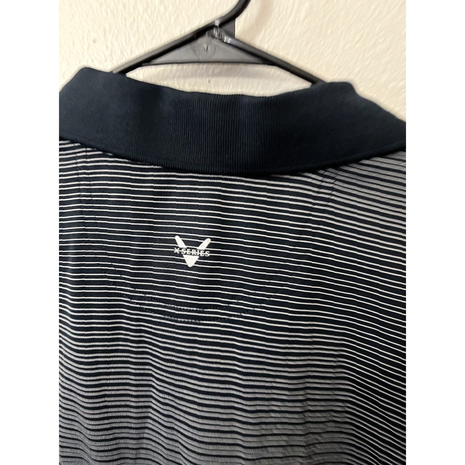 Callaway Callaway Polo Shirt Mens L Short Sleeve Black White Stripe C Tech Polo Shirt Size US L / EU 52-54 / 3 - 5 Thumbnail