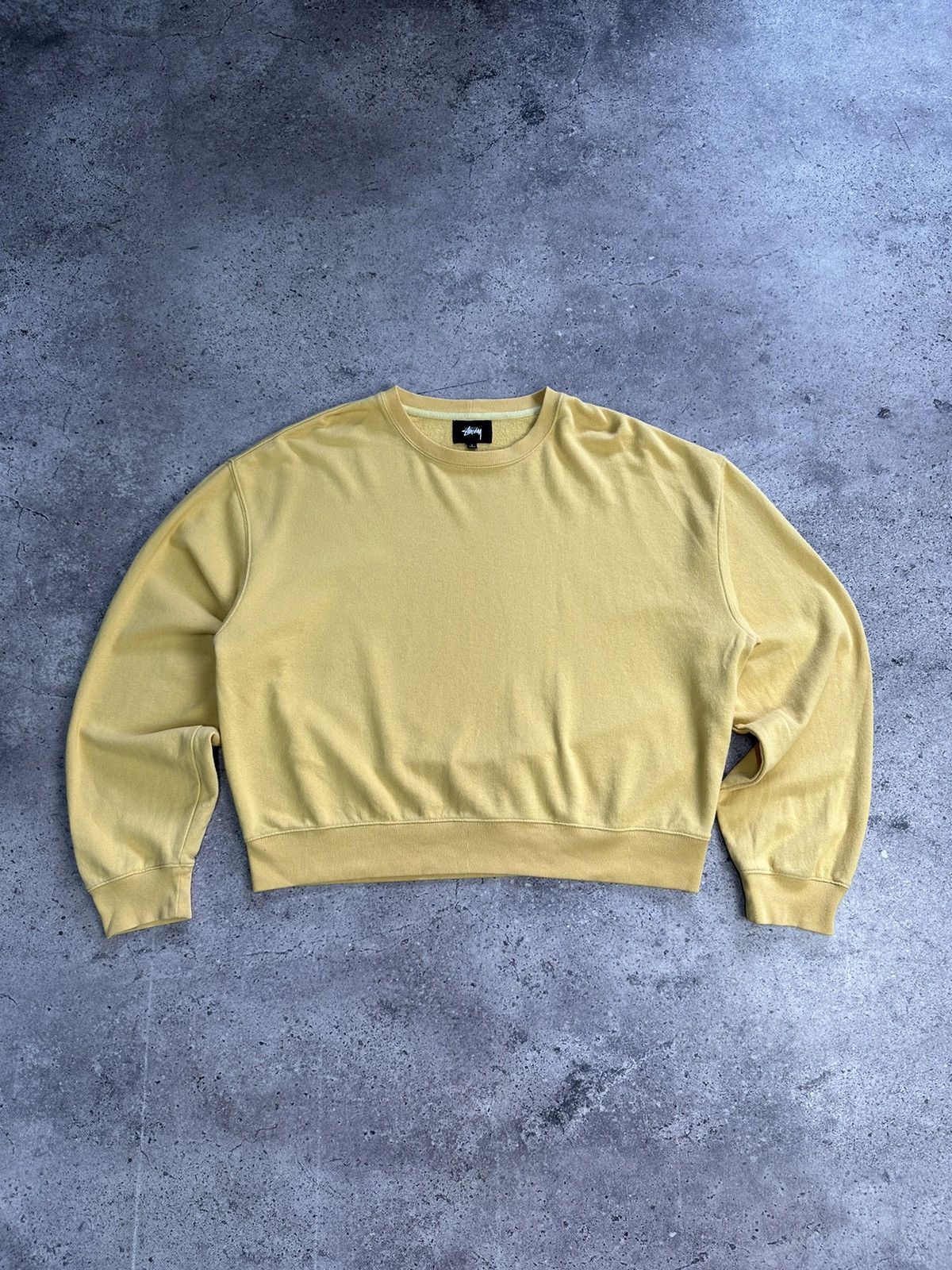 Stussy × Vintage Vintage Stussy Cropped Sweatshirt Big Logo Y2K Archival Size L / US 10 / IT 46 - 2 Thumbnail