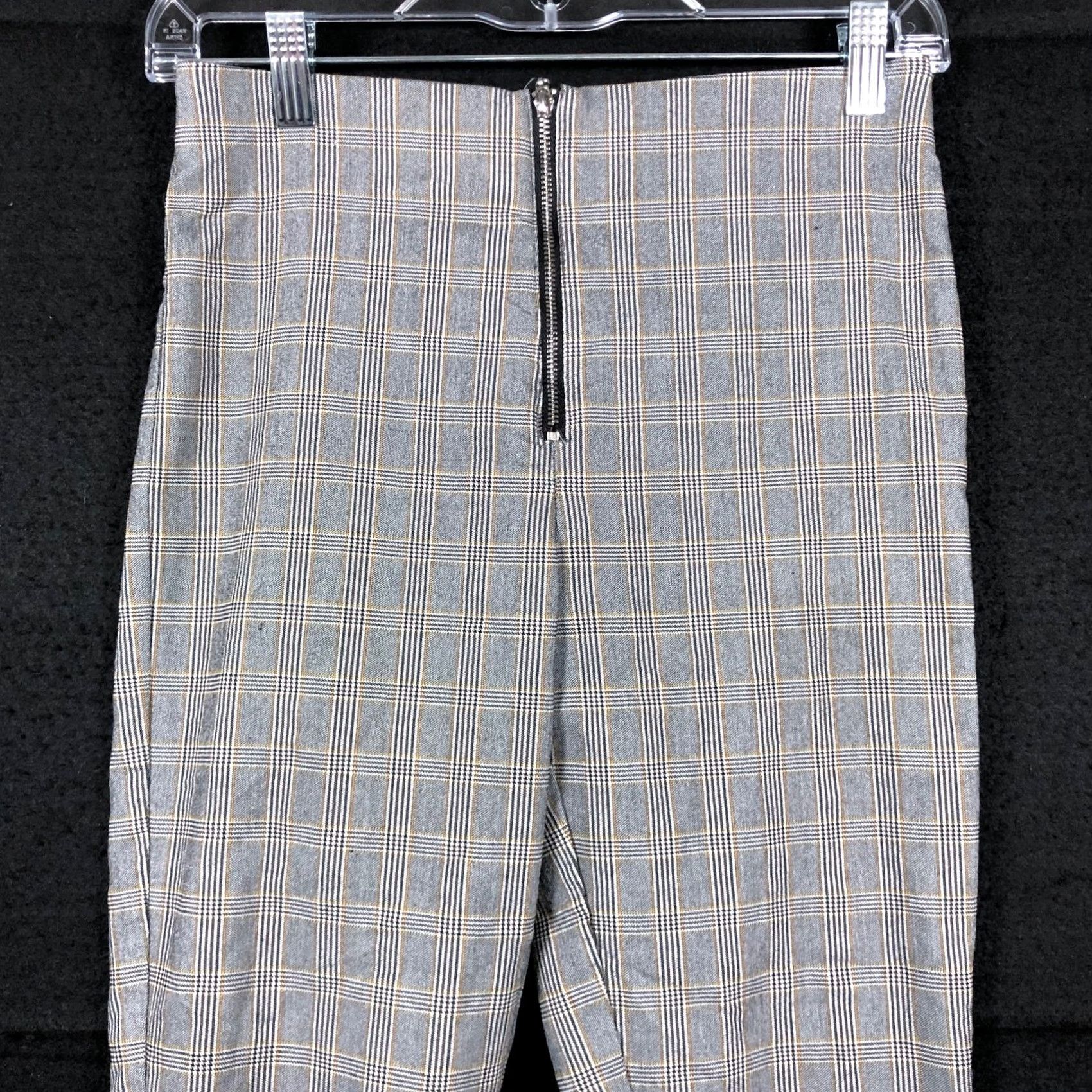 Zara Zara Women Pants Gray Multicolored Stripe Pull On Front Zip Ankle Stretch Medium Size 27" / US 4 / IT 40 - 2 Thumbnail