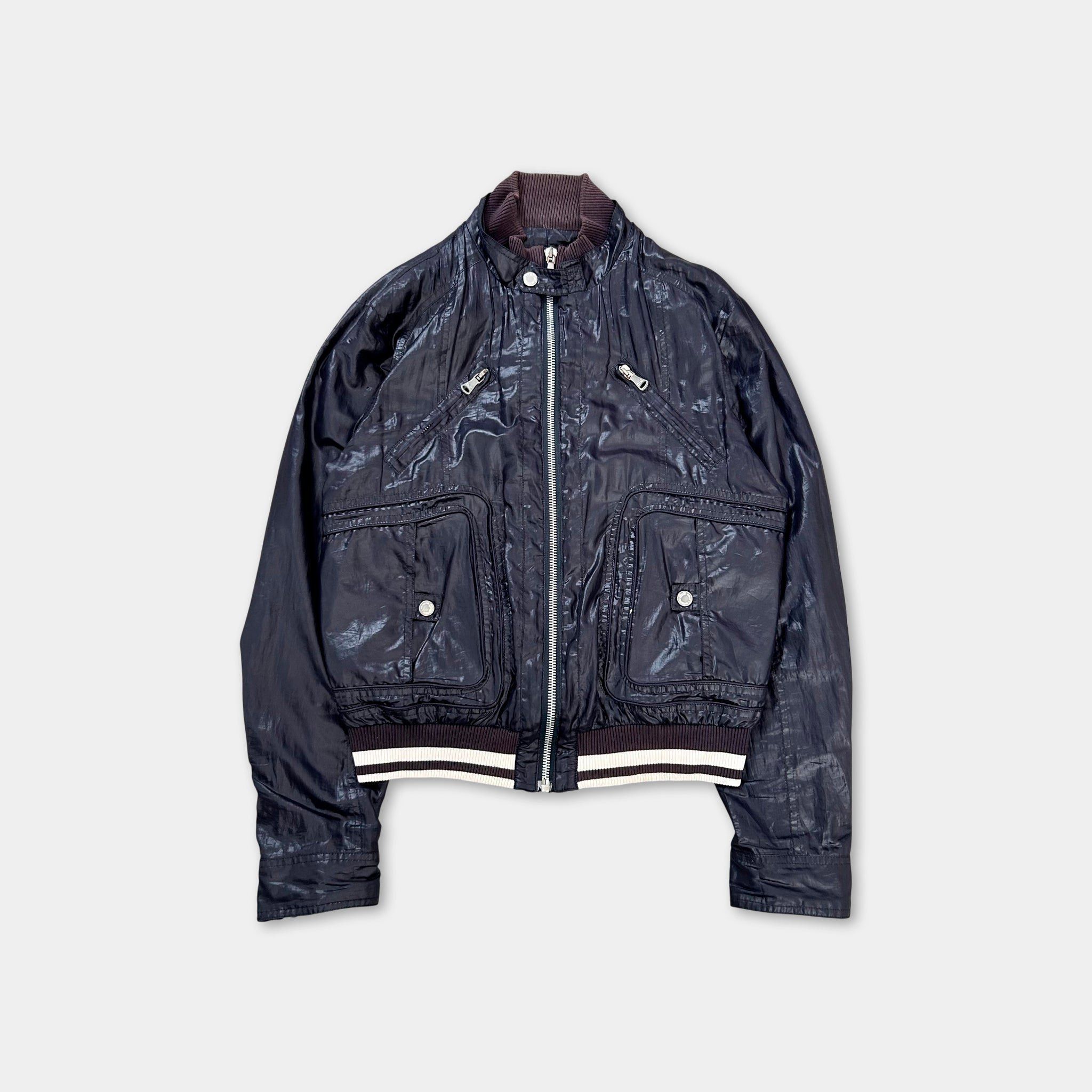 Dolce & Gabbana Dolce & Gabbana Nylon Purple Bomber Jacket Size US L / EU 52-54 / 3 - 1 Thumbnail