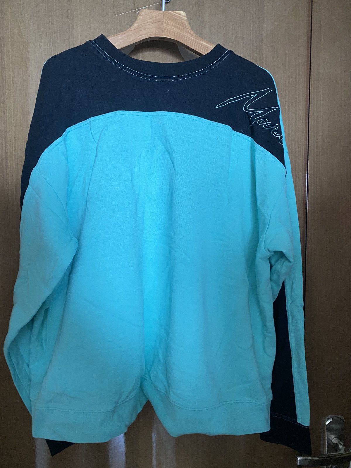 Martine Rose Crewneck Black and mint green Size US M / EU 48-50 / 2 - 1 Thumbnail