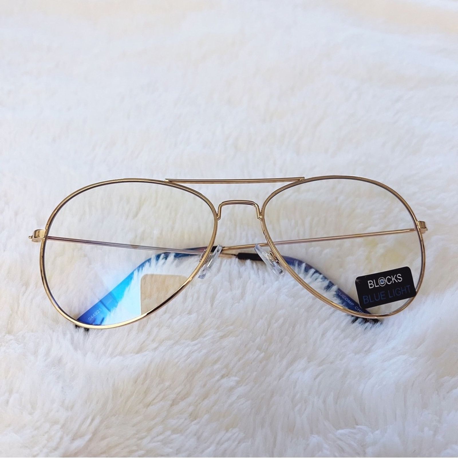 Other Nolan Gold Blue Light Glasses Size ONE SIZE - 9 Thumbnail