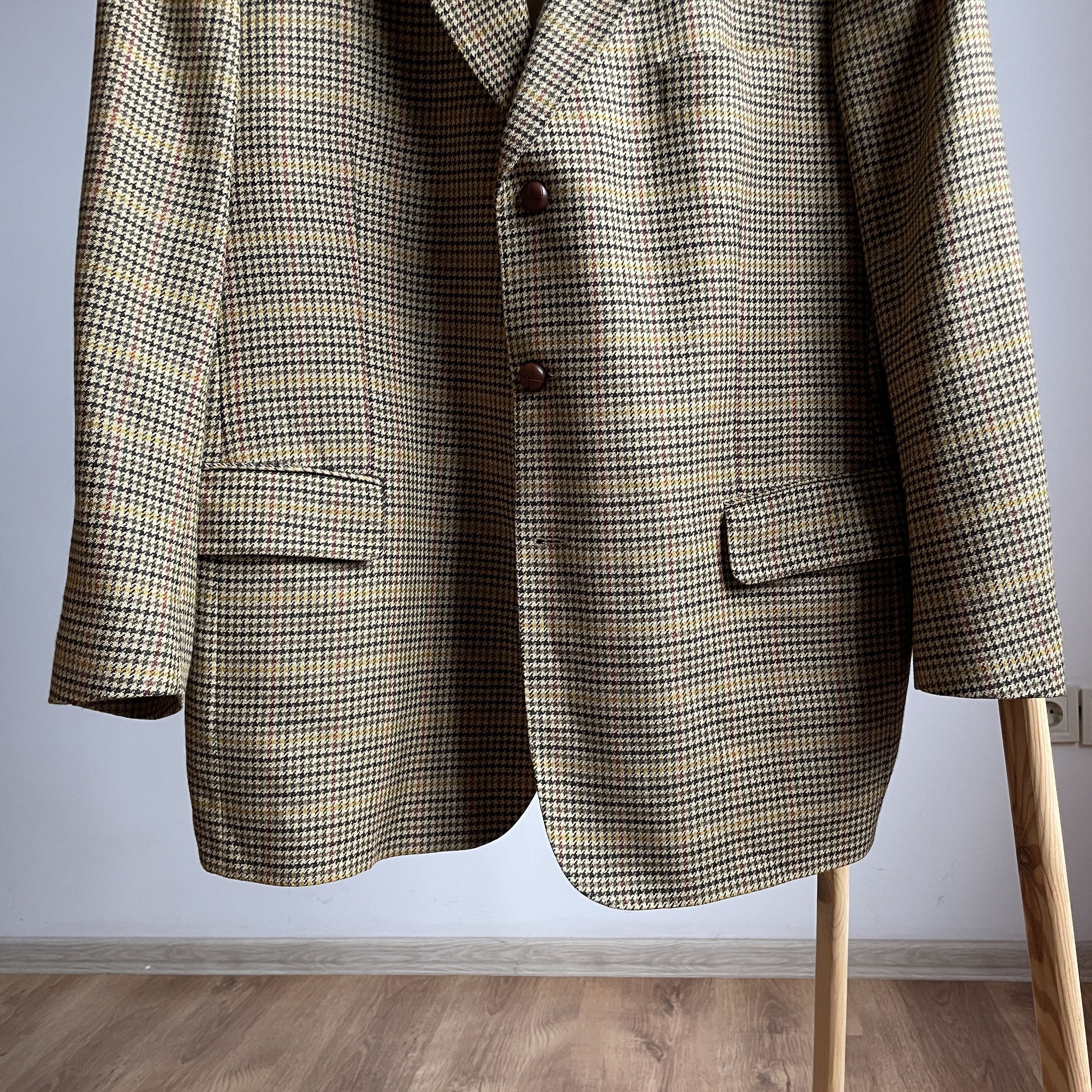 Burberry Burberry London Barrie-S Houndstooth Wool Sport Coat Size 46R - 6 Thumbnail