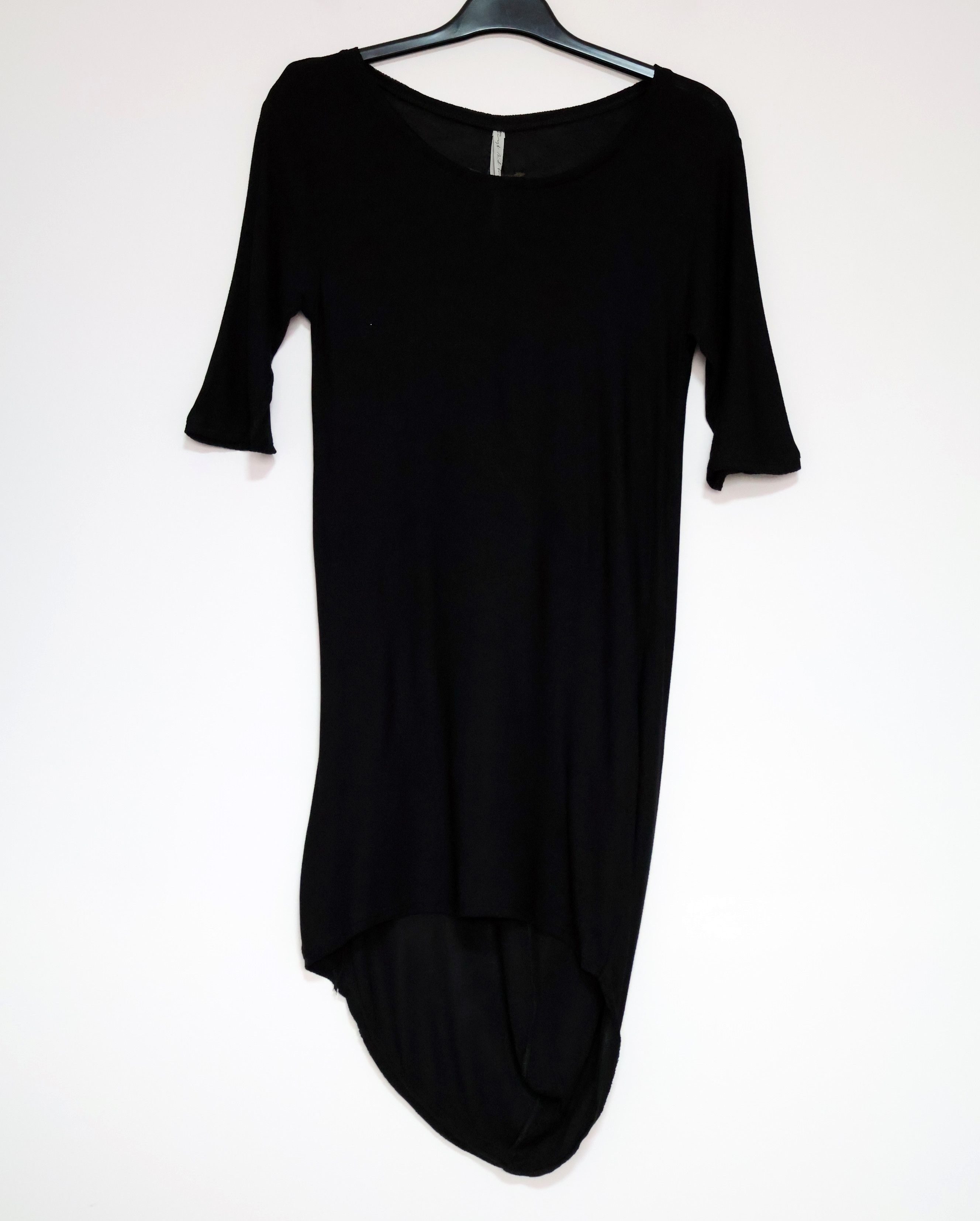 First Aid To The Injured First Aid to the Injured Black Asymmetric Longline Tee NWT Size US XS / EU 42 / 0 - 2 Thumbnail