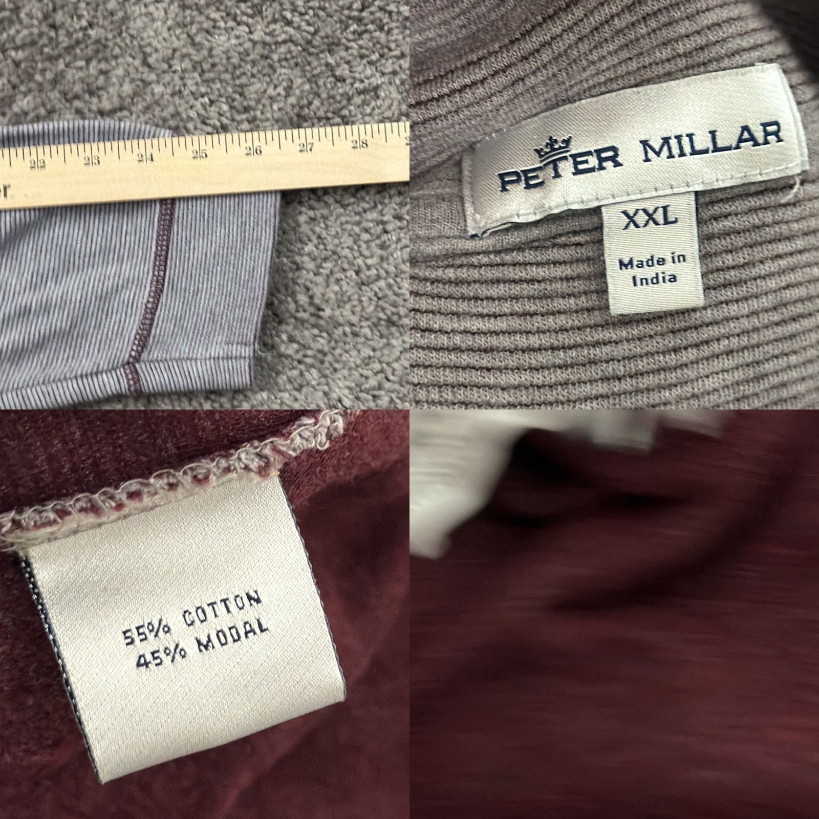 Peter Millar Peter Millar Sweater Mens 2XL Red 1/4 Zip Pullover Long Sleeve Casual Preppy Size US XXL / EU 58 / 5 - 8 Thumbnail