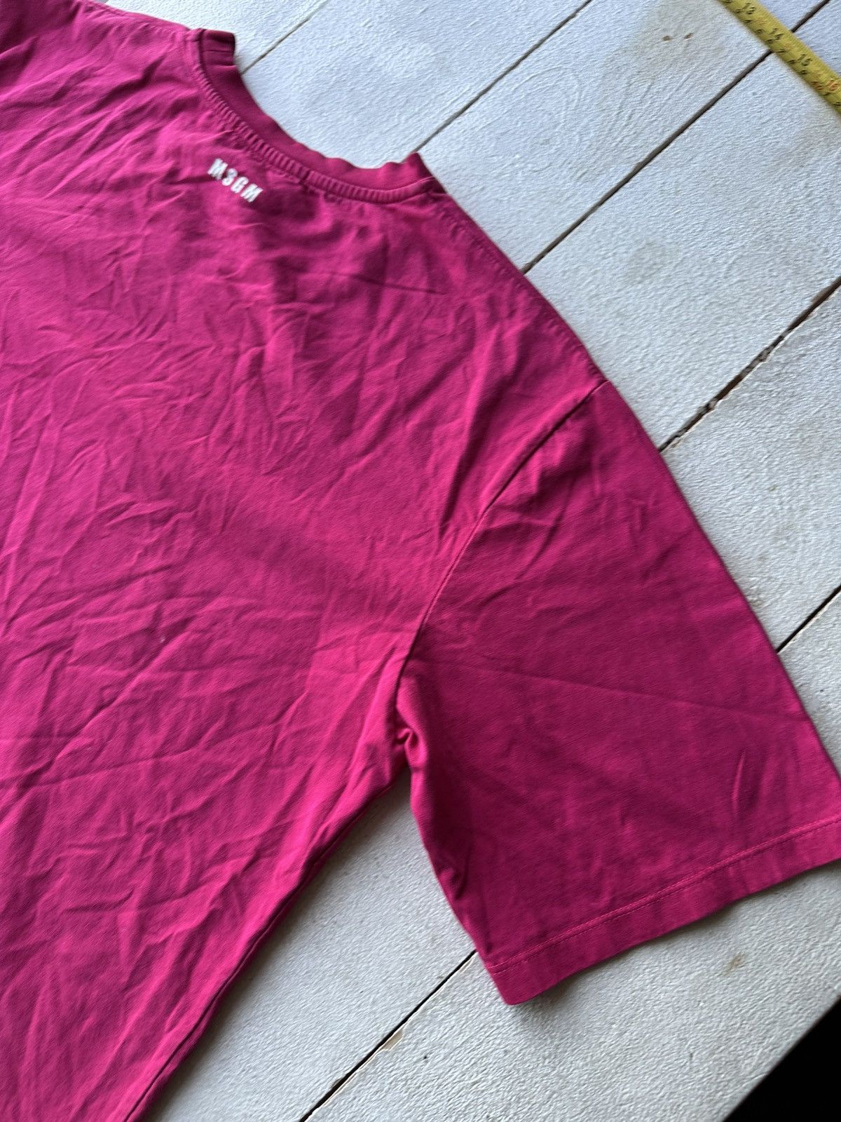 MSGM LUXURY 🚨 MSGM PURPLE TEE WITH LOGO BOXY FIT Y2K RARE Size US XL / EU 56 / 4 - 12 Thumbnail