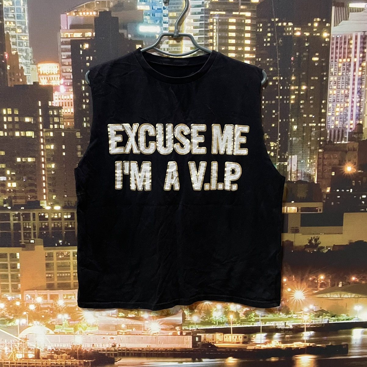 Vintage Vintage Y2K Graphic Tee VIP Swag Streetwear Black Slim M Size US M / EU 48-50 / 2 - 1 Thumbnail