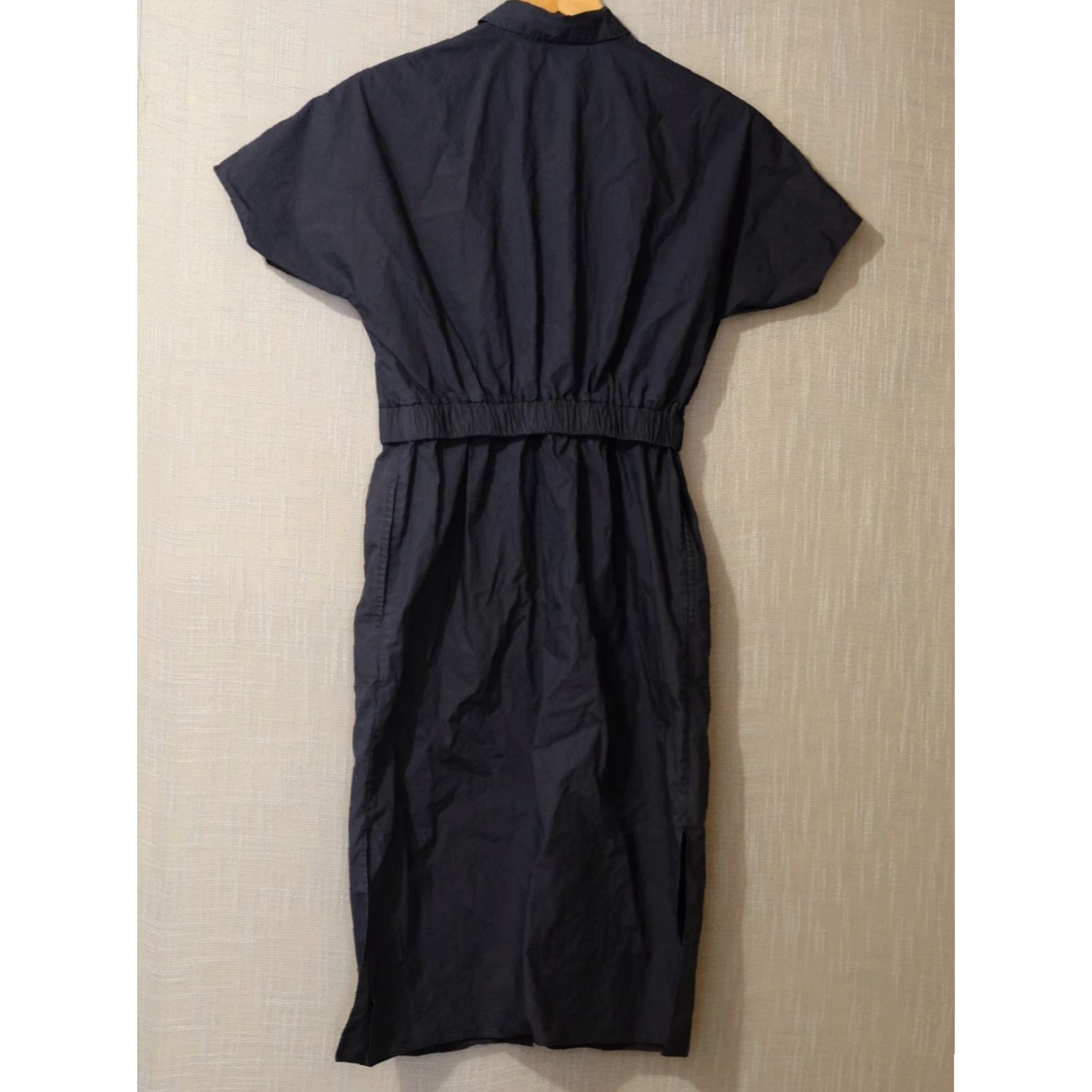 Cos COS Shirt Dress Short Sleeve Black Slits w/Pockets Lightweight Women's 2 Size XS / US 0-2 / IT 36-38 - 4 Thumbnail