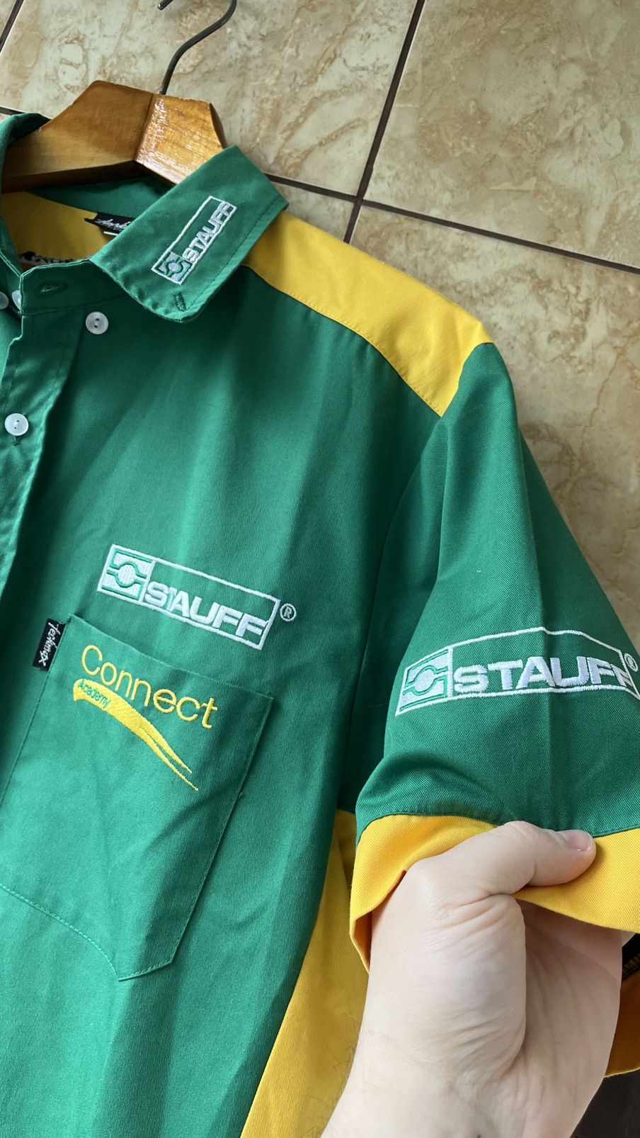 Vintage Motorsport GR tech max up button shirt Size US XL / EU 56 / 4 - 4 Thumbnail