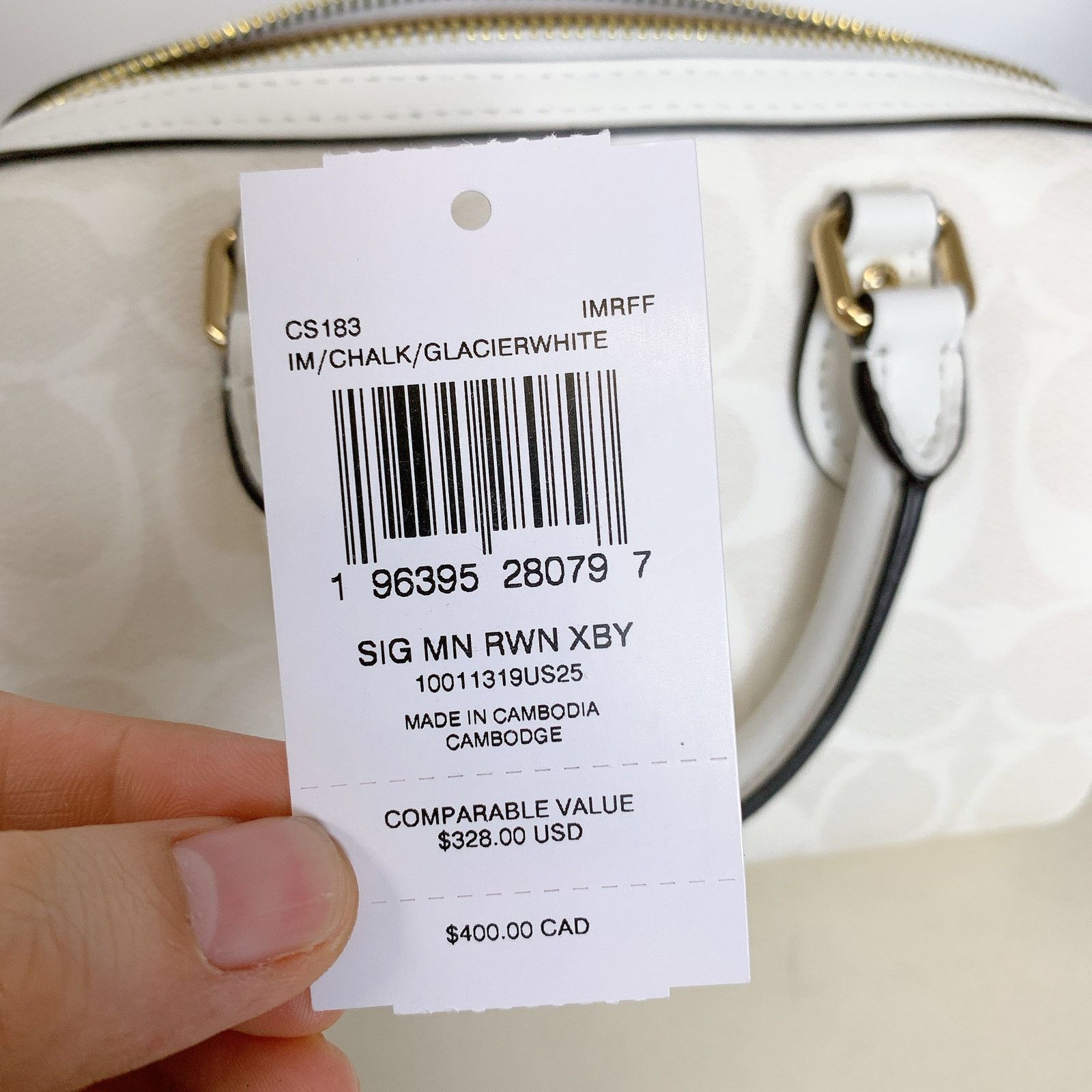 Coach Coach CS183 Mini Rowan Crossbody Signature IN Glacierwhite | Grailed