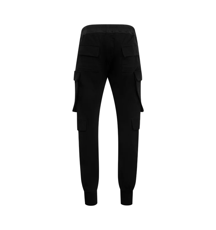 Rick Owens o1h1sh11225 Mastodon Megacargo Trousers in Black Size US 34 / EU 50 - 2 Thumbnail