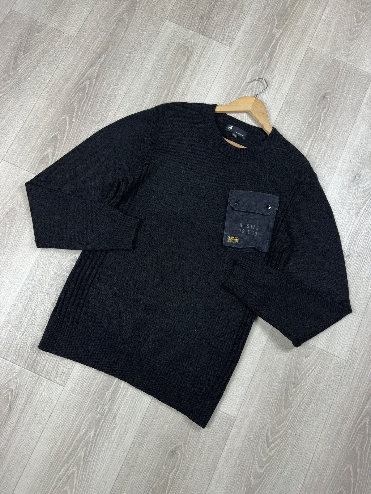 G-Star Raw G Star Wool Sweater Logo Pocket Y2K Style Size XL Size US XL / EU 56 / 4 - 3 Thumbnail