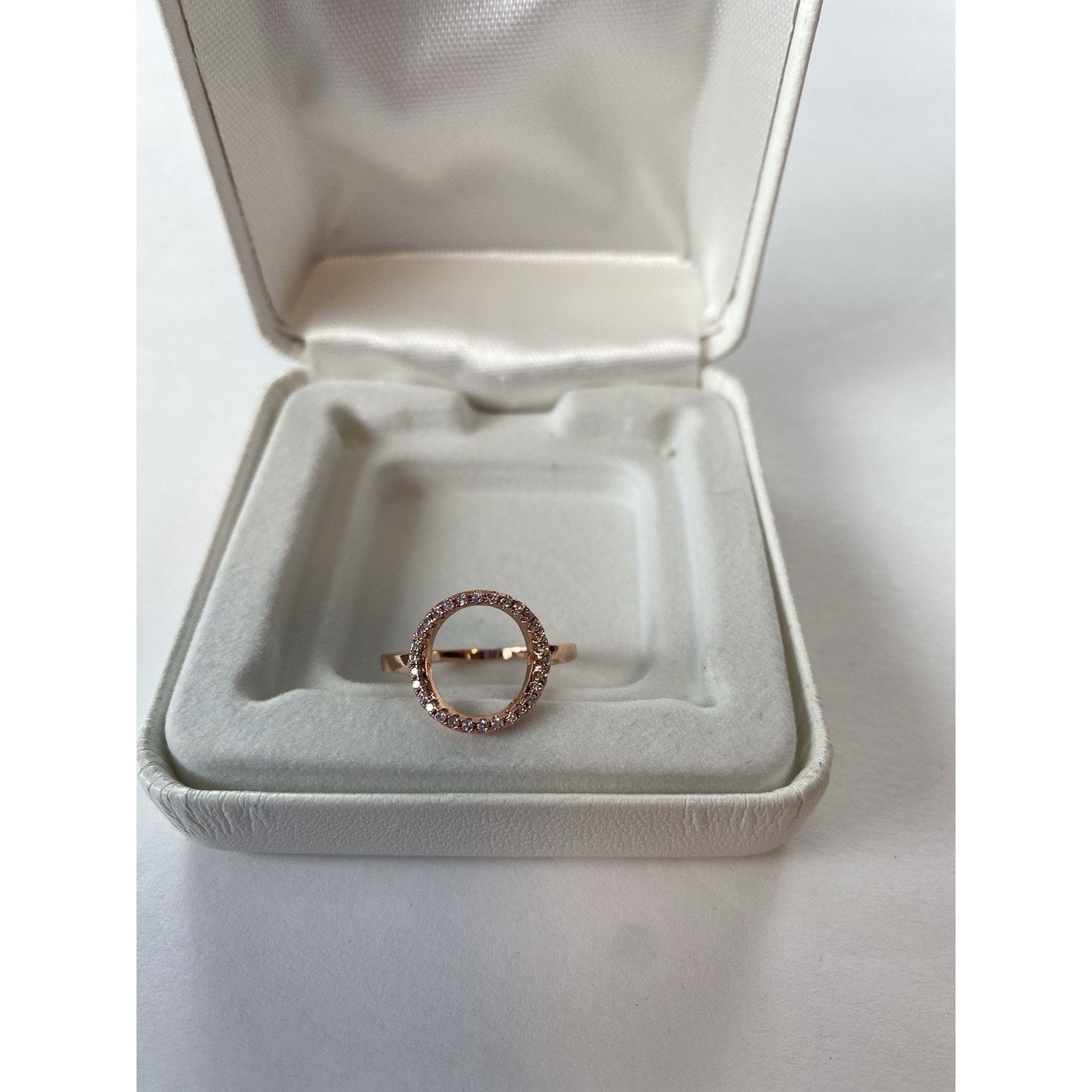 Other Rose Gold Open Circle Karma Ring Stacking Dainty Sz 8 Size ONE SIZE - 10 Thumbnail