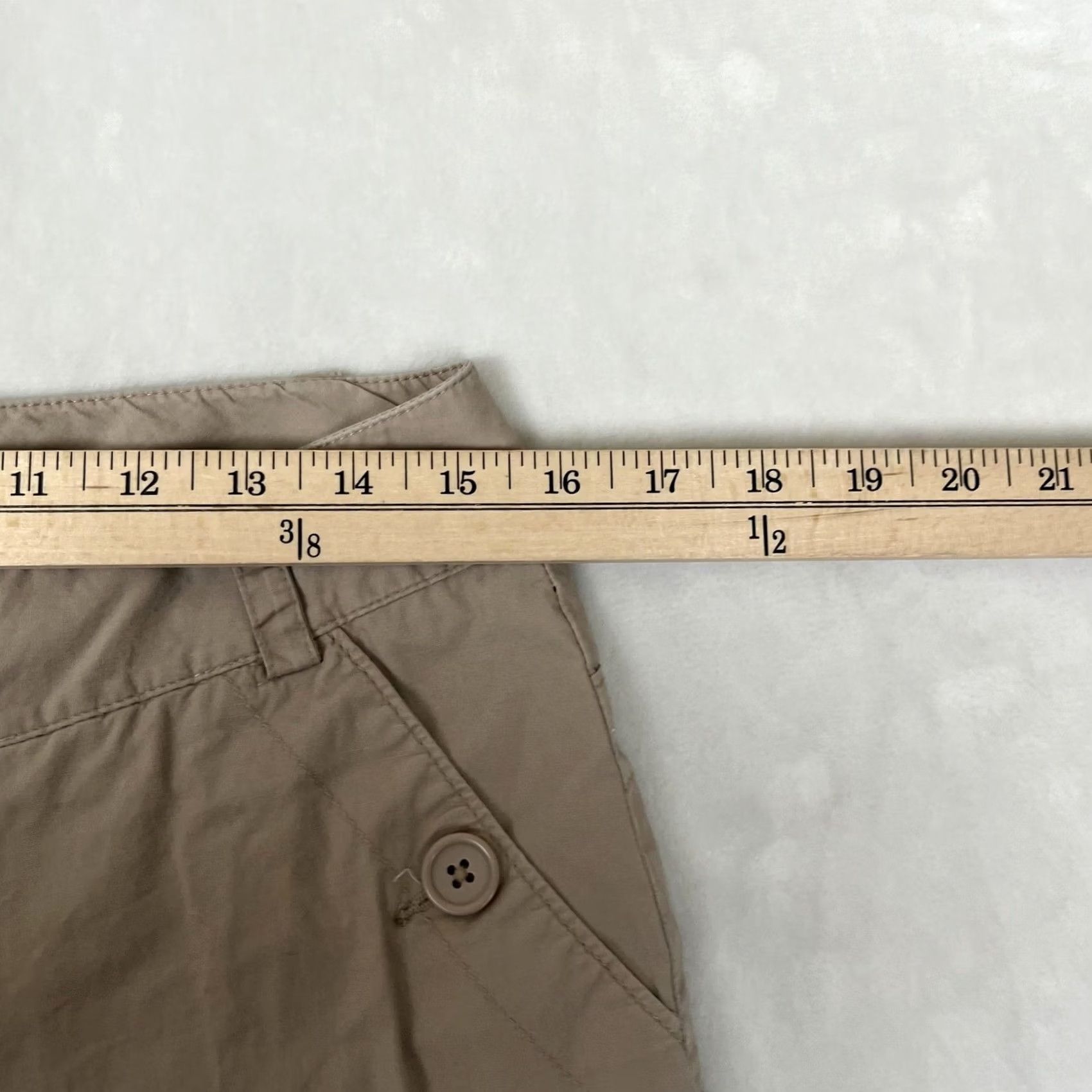 Mossimo Vintage Mossimo Pants Womens 6 Beige Twill Chino Stretch Crop Summer Y2K Capri Size 28" / US 6 / IT 42 - 3 Thumbnail