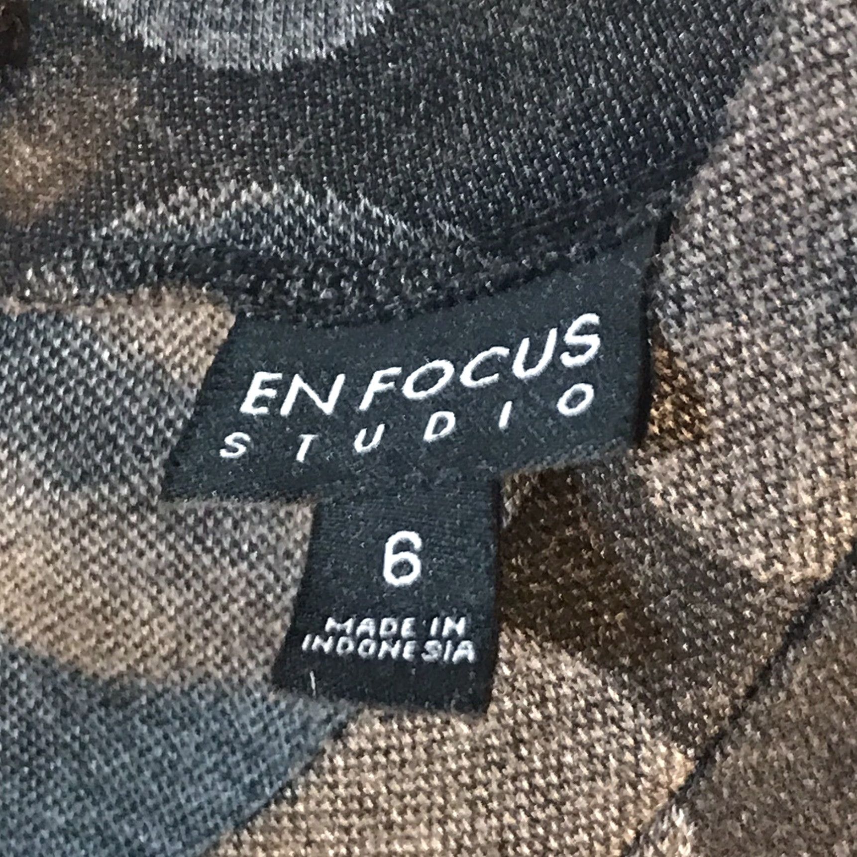 Vintage VINTAGE En Focus Studio Women's Dress - Black Polka Dot Short Sleeve Empire Waist Knee Length Summer Casual Office Workwear Size 6 Size M / US 6-8 / IT 42-44 - 3 Thumbnail