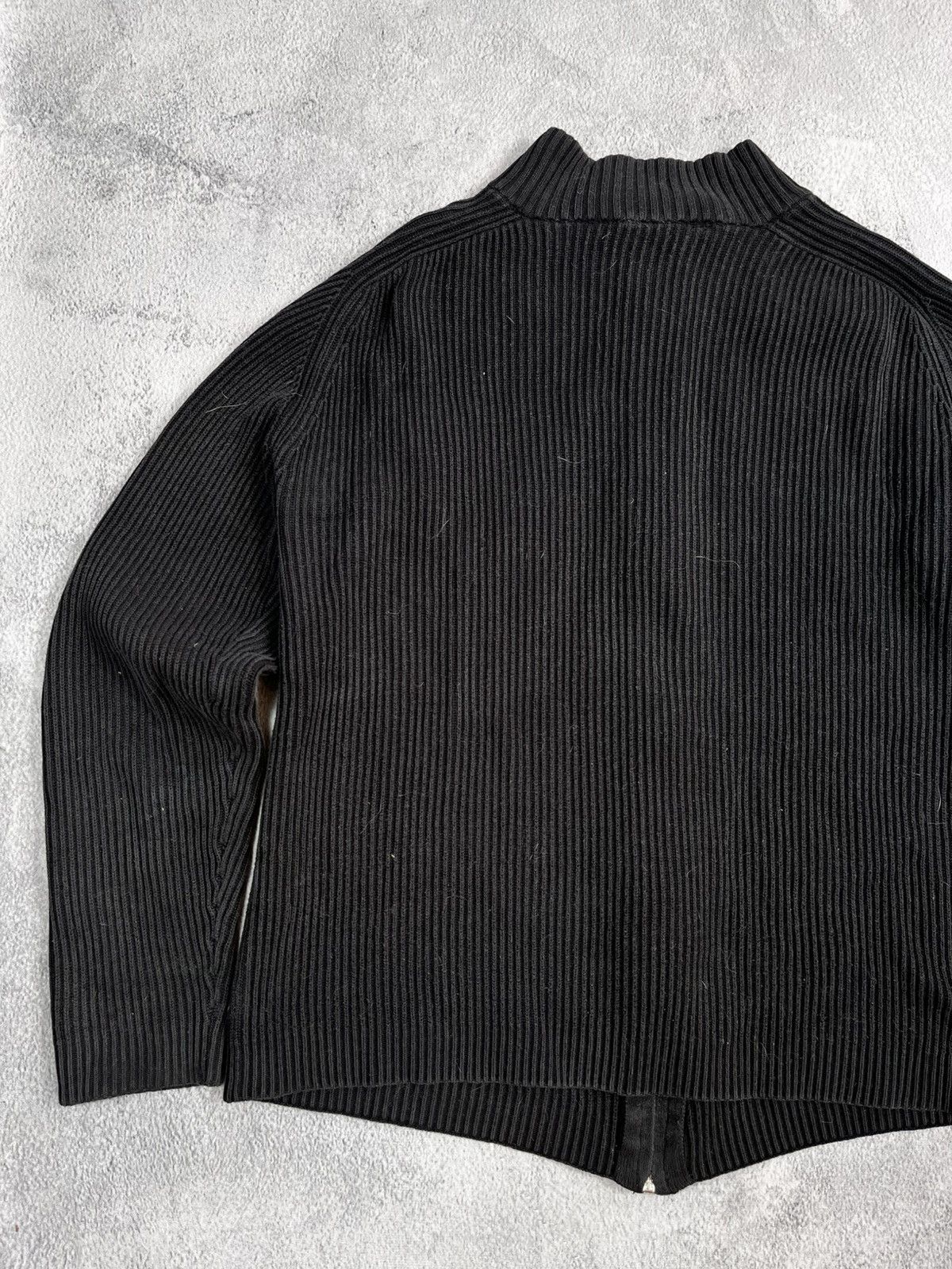 Japanese Brand × Vintage Vintage Y2K faded zip up ribbed sweater 00s style size M Size US M / EU 48-50 / 2 - 6 Thumbnail