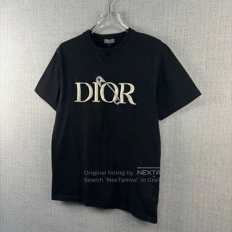 Dior Dior Pin embroidery logo round neck short sleeve Size US M / EU 48-50 / 2 - 2 Thumbnail